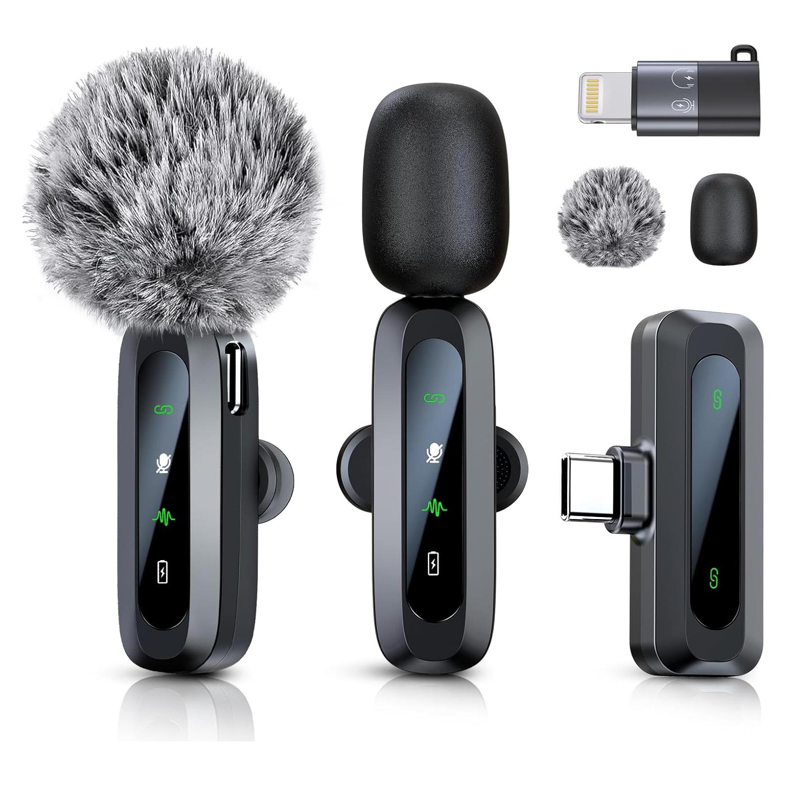 Micrófono Lavalier Inalámbrico USB-C para iPhone 15/16 y Android