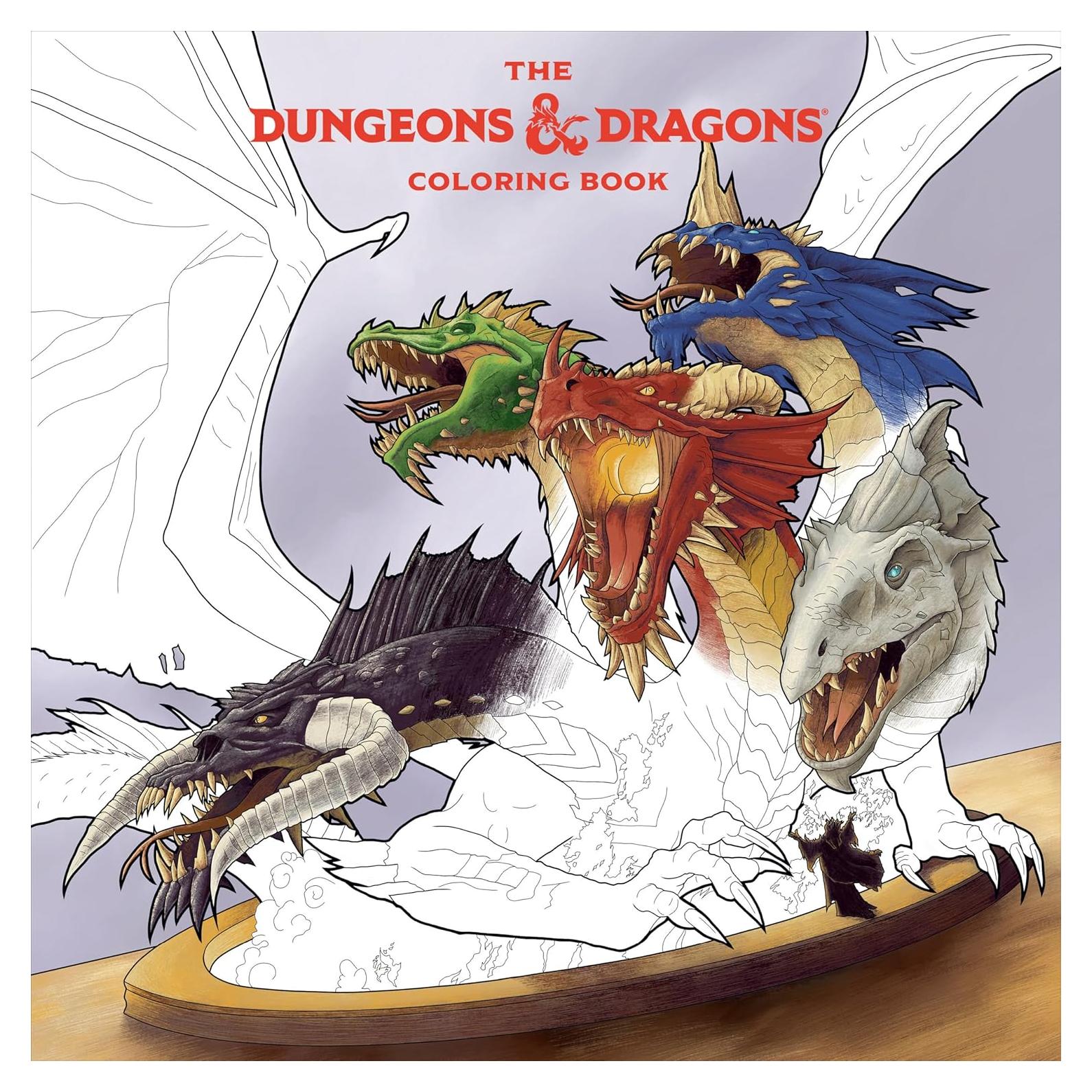 The Dungeons & Dragons Coloring Book: 80 Adventurous Line Drawings