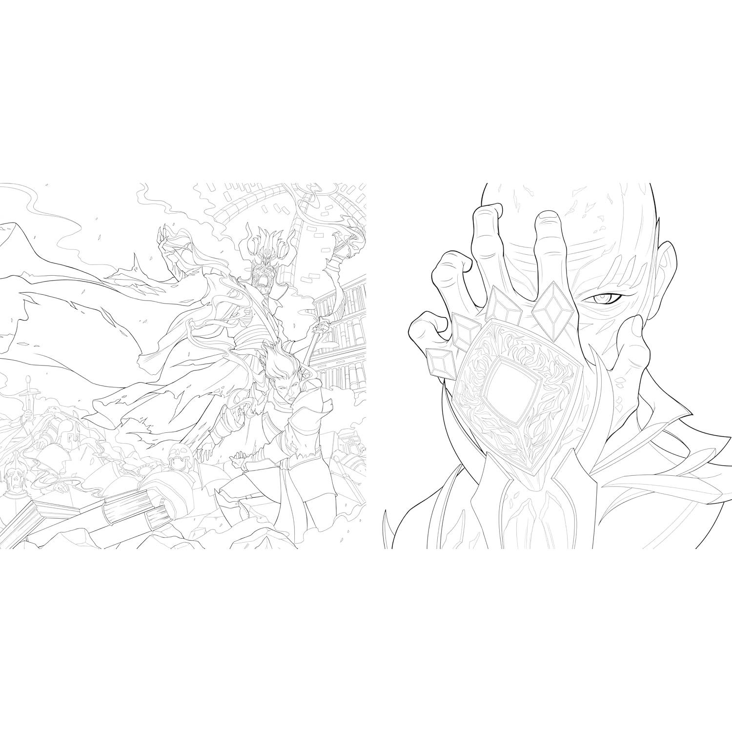 The Dungeons & Dragons Coloring Book: 80 Adventurous Line Drawings