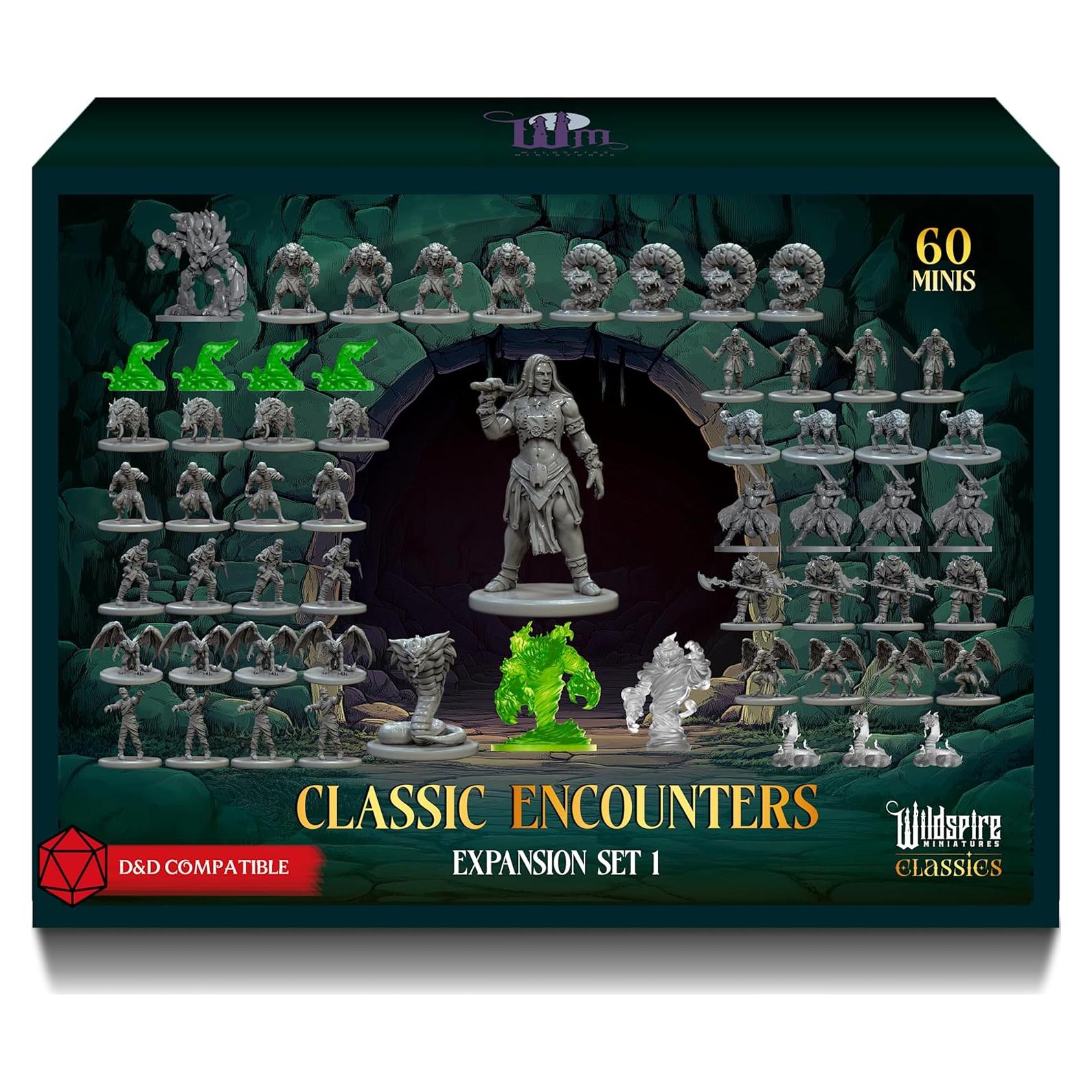 Miniaturas D&D Wildspire 60 Figuras 28mm Sin Pintar