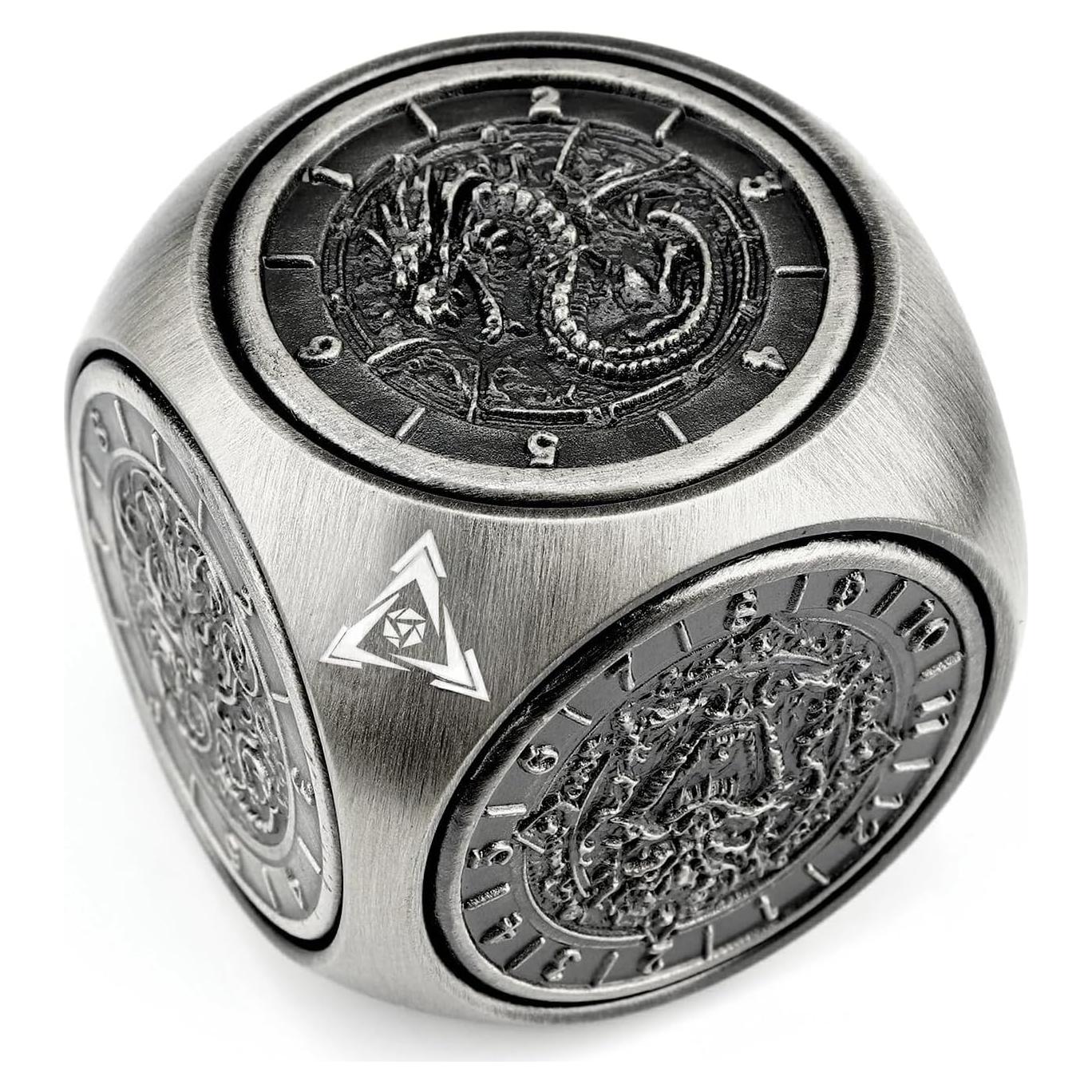 Dados Spinner 7-en-1 Haxtec de Metal para DND