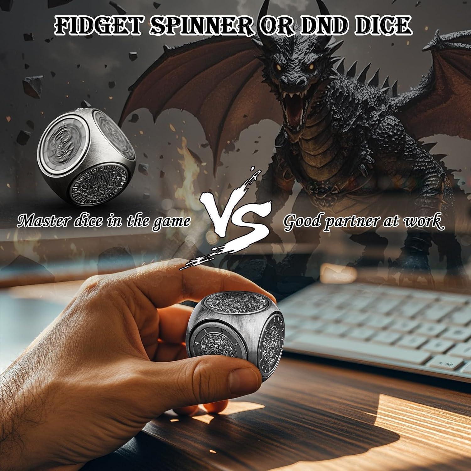 Dados Spinner 7-en-1 Haxtec de Metal para DND