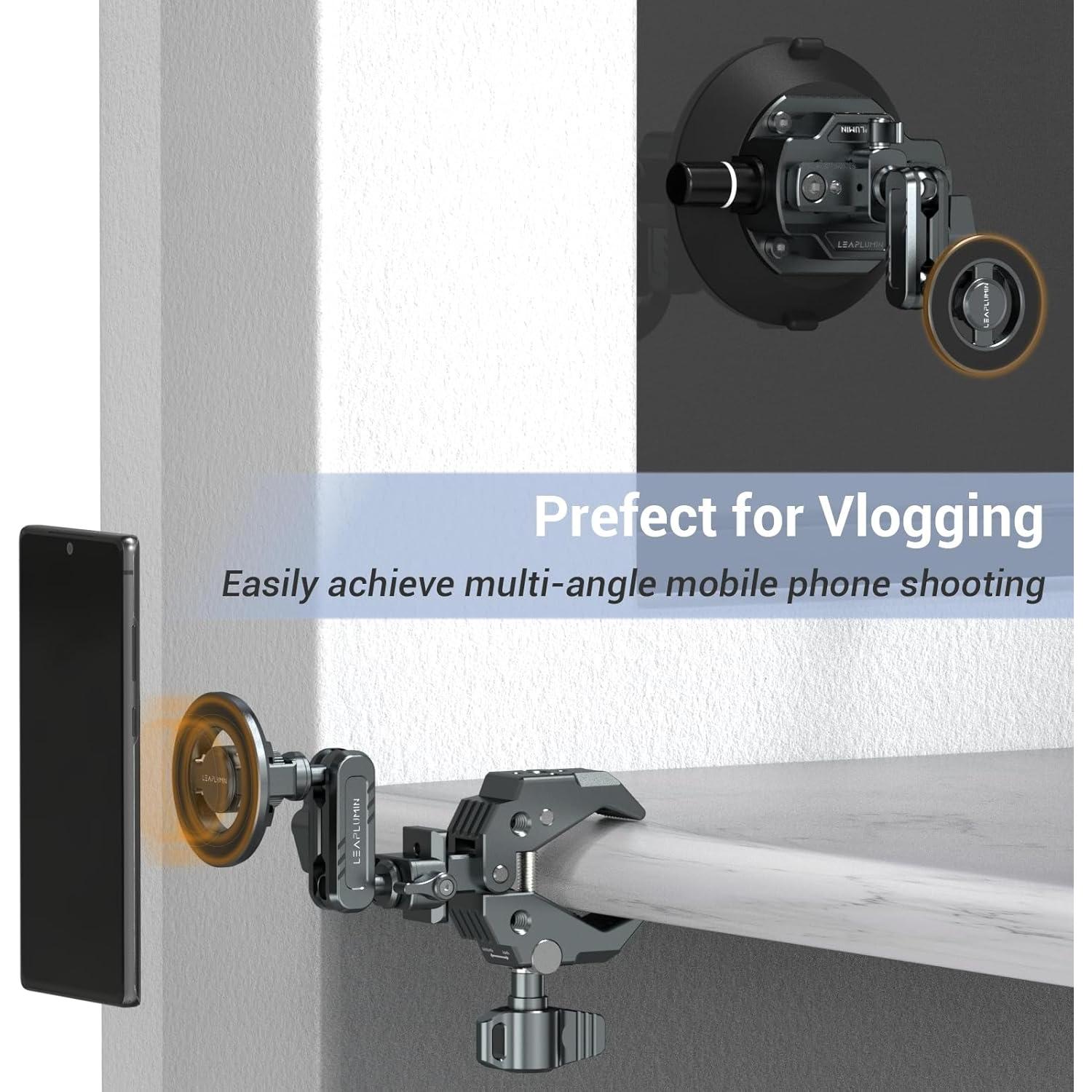 Adaptador de Montaje de Trípode Magnético LEAPLUMIN para Teléfono