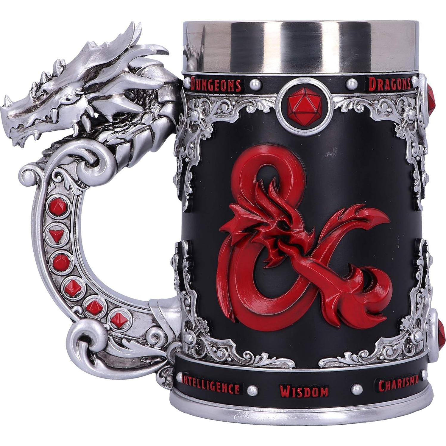 Jarra Dungeons & Dragons Nemesis Now Negra D20 15.5cm