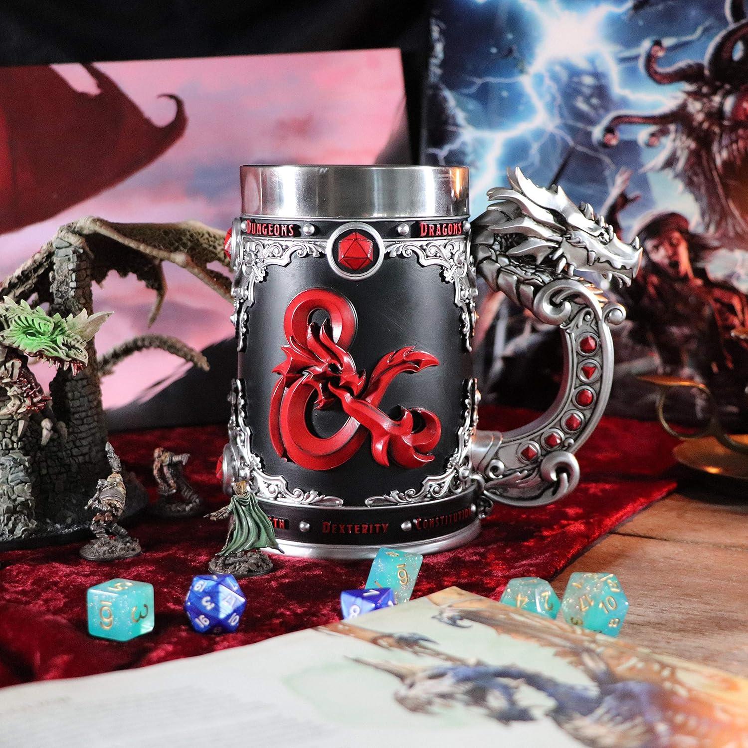 Jarra Dungeons & Dragons Nemesis Now Negra D20 15.5cm