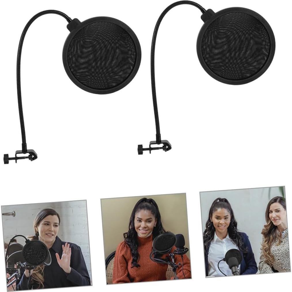 Conjunto de 2 Cubiertas de Pantalla de Viento Milisten para Micrófono