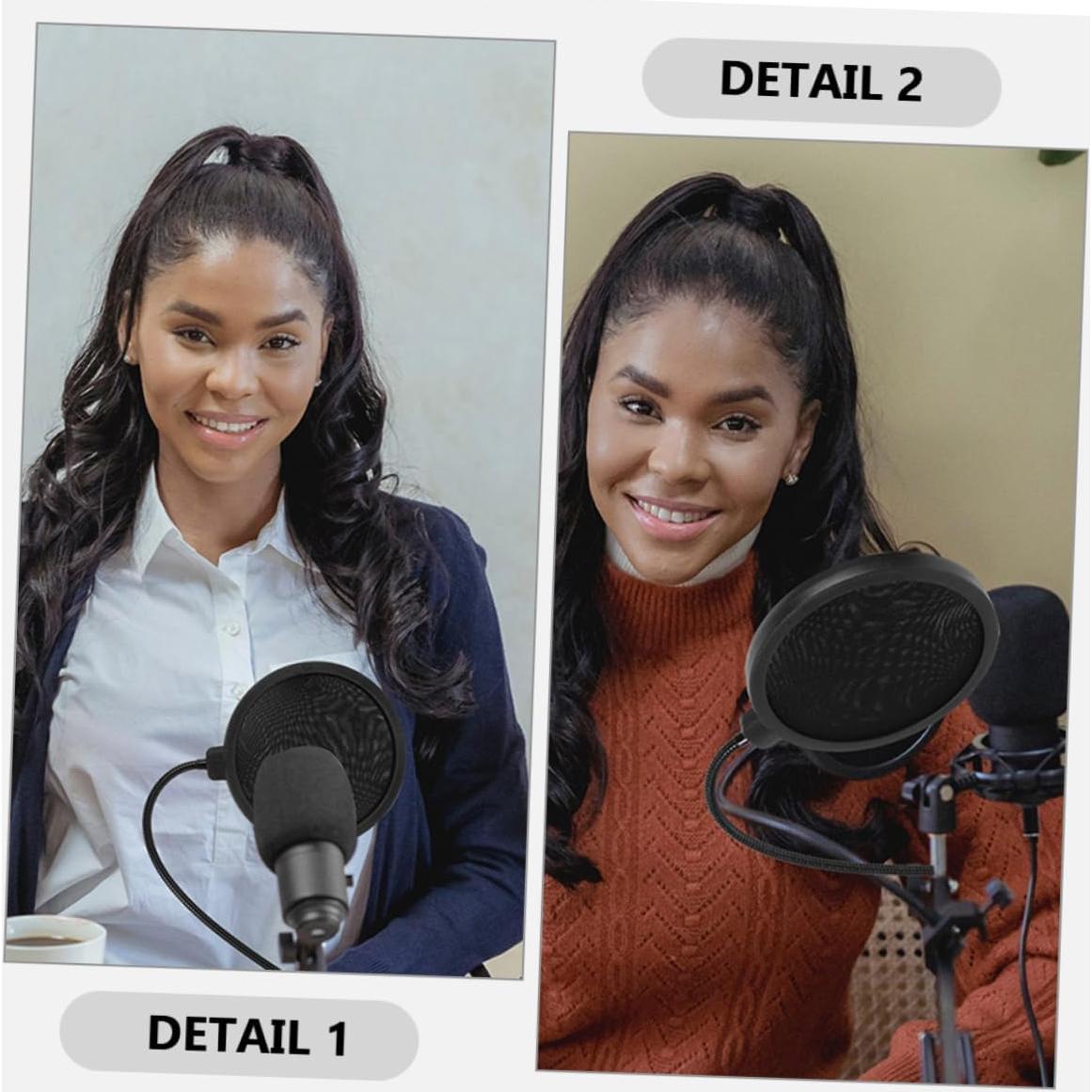 Conjunto de 2 Cubiertas de Pantalla de Viento Milisten para Micrófono