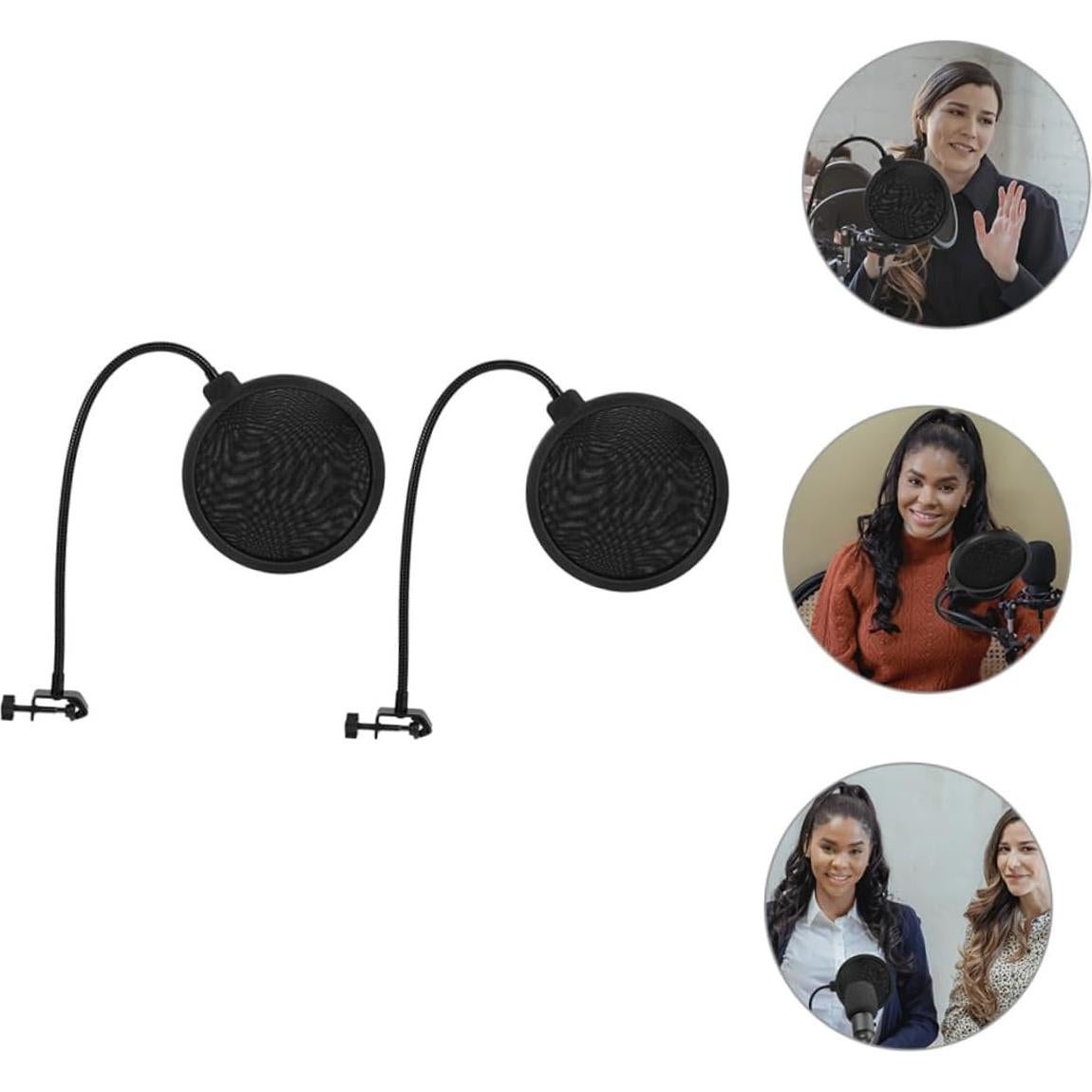 Conjunto de 2 Cubiertas de Pantalla de Viento Milisten para Micrófono