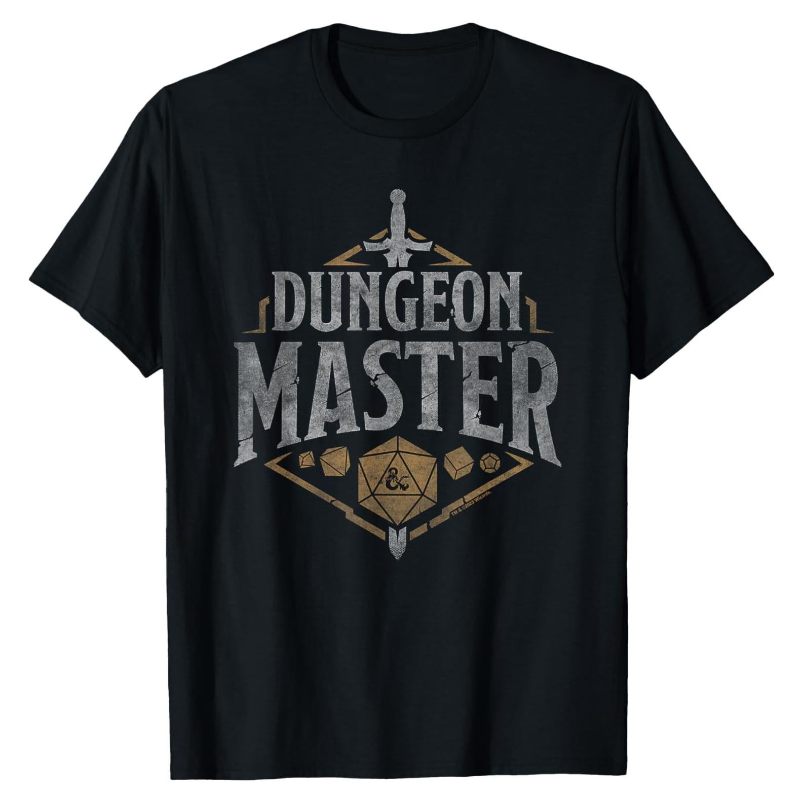Camiseta unisex Dungeons & Dragons Maestro de Mazmorras negra