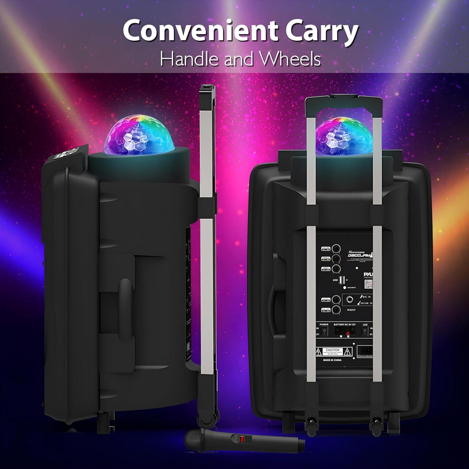 Sistema de Altavoces PA Portátil Pyle PSUFM1280B 700W Bluetooth