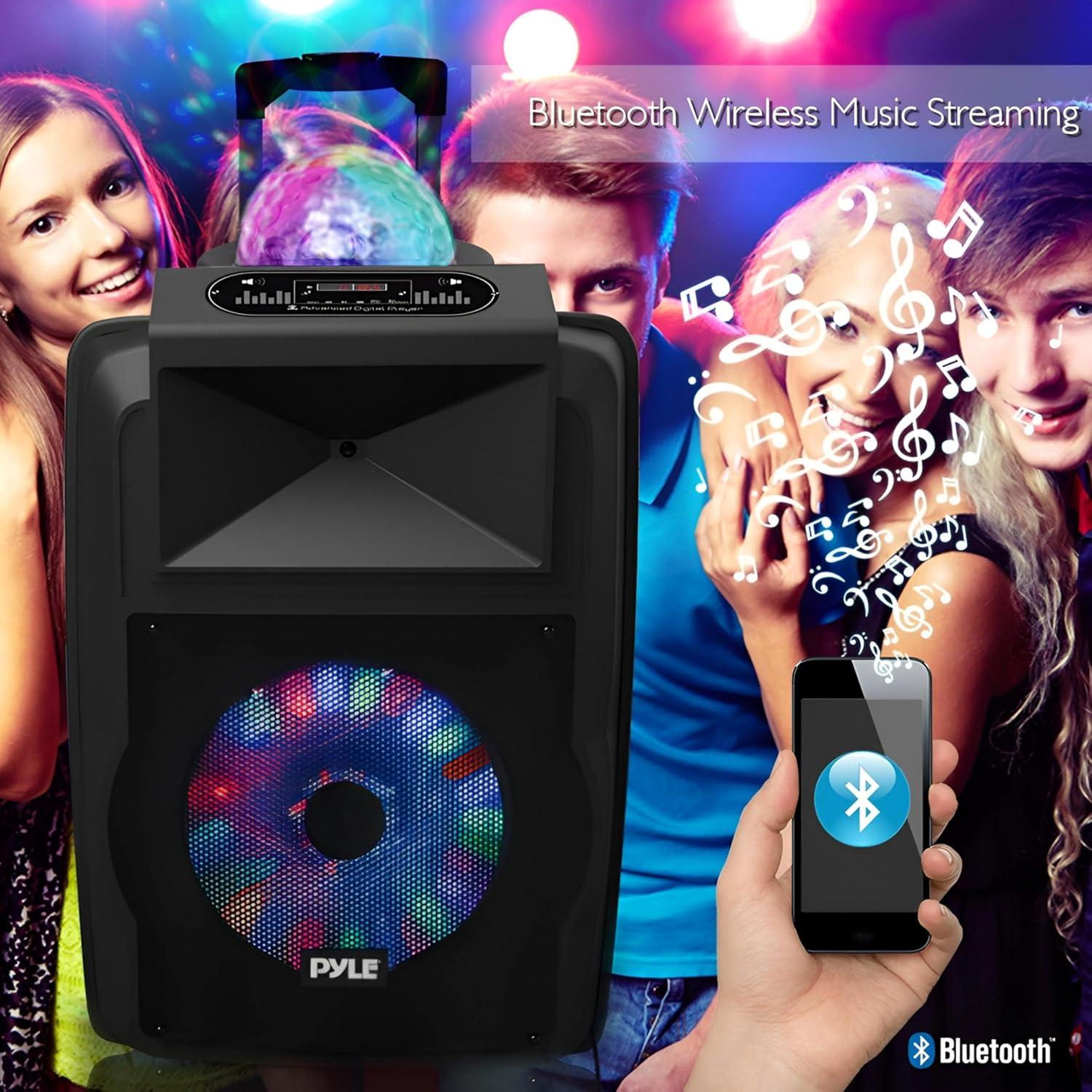 Sistema de Altavoces PA Portátil Pyle PSUFM1280B 700W Bluetooth