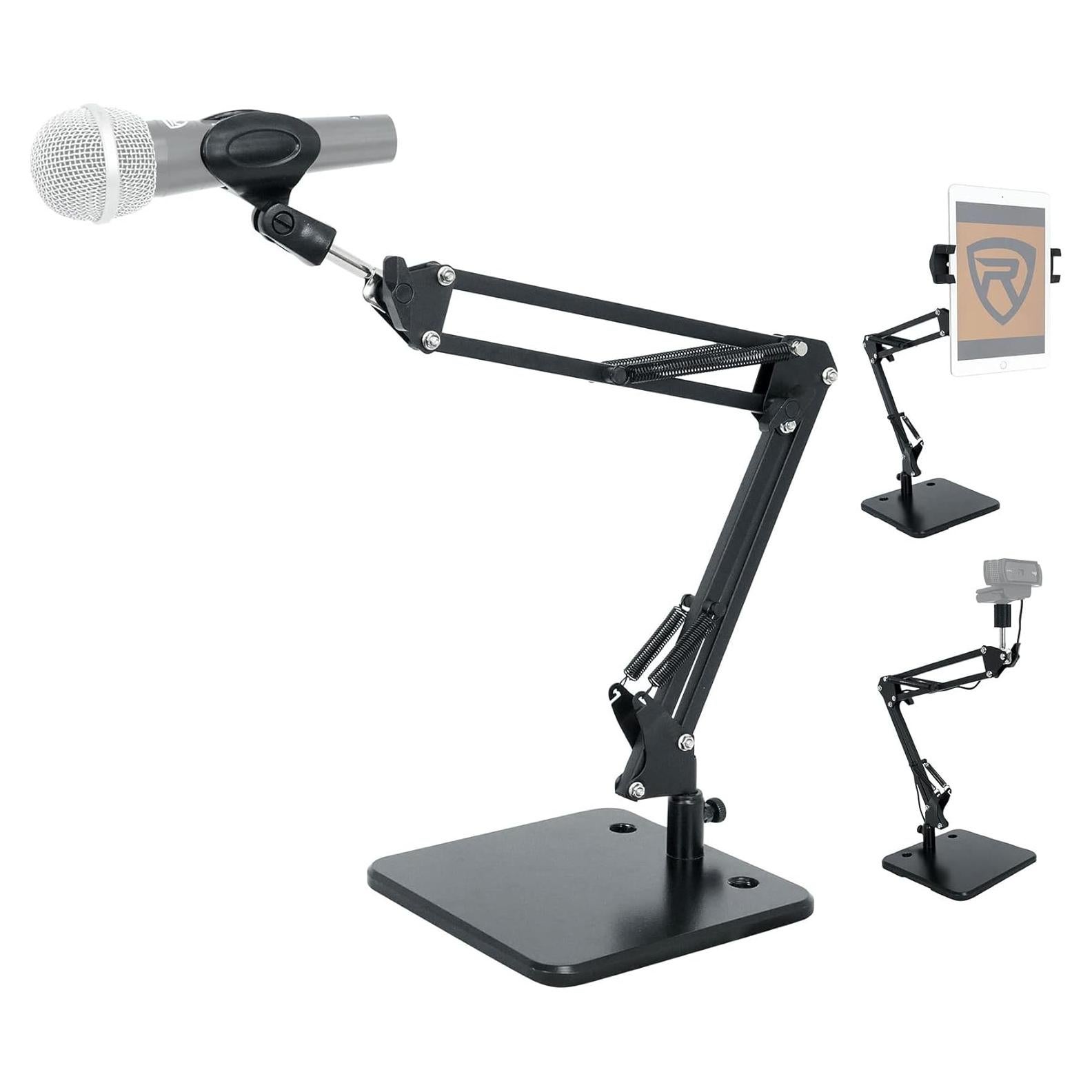 Soporte de Brazo de Escritorio Rockville iSTAND 75 para Micrófono y Teléfono