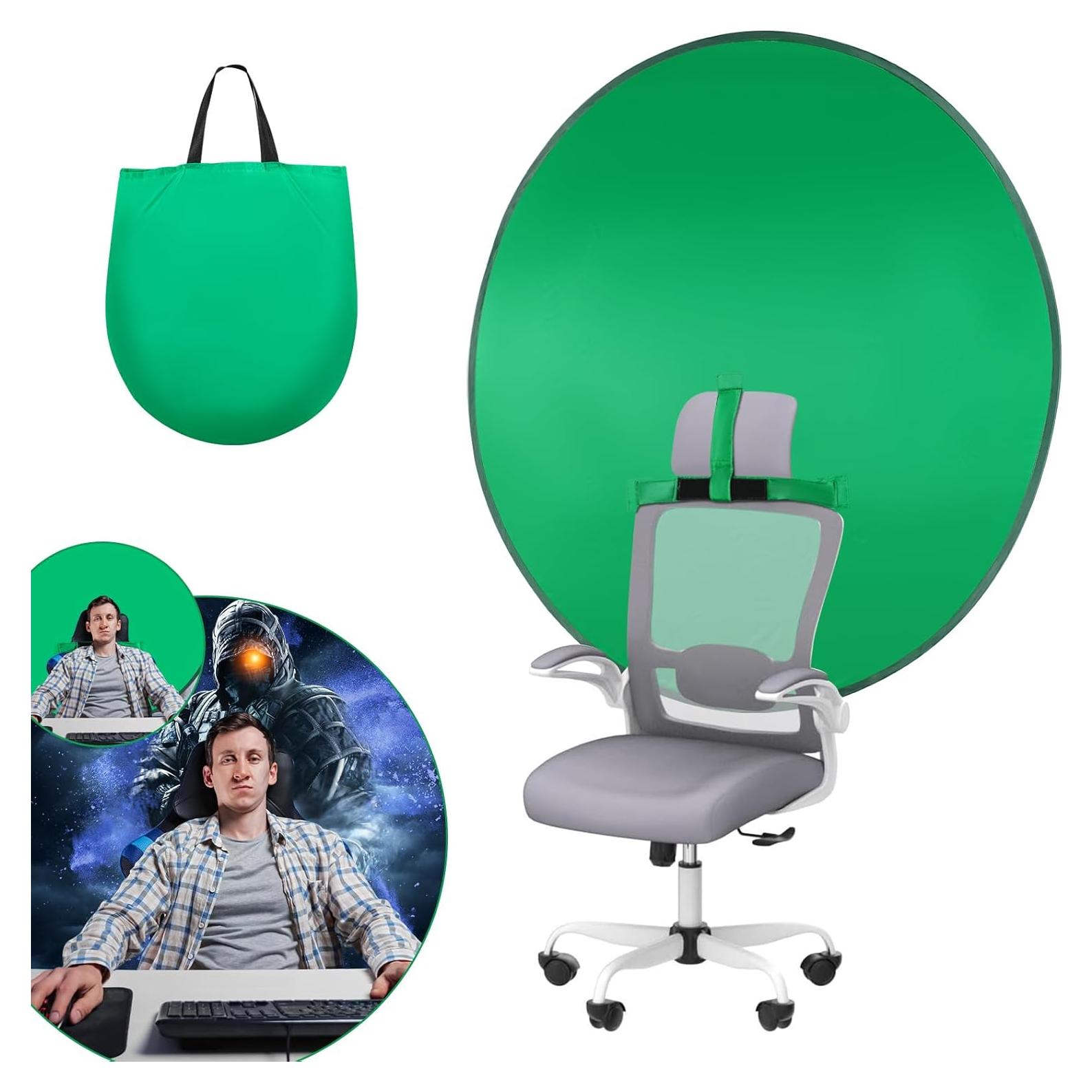 Fondo de Pantalla Verde Plegable SRIMMIT 142 cm para Streaming