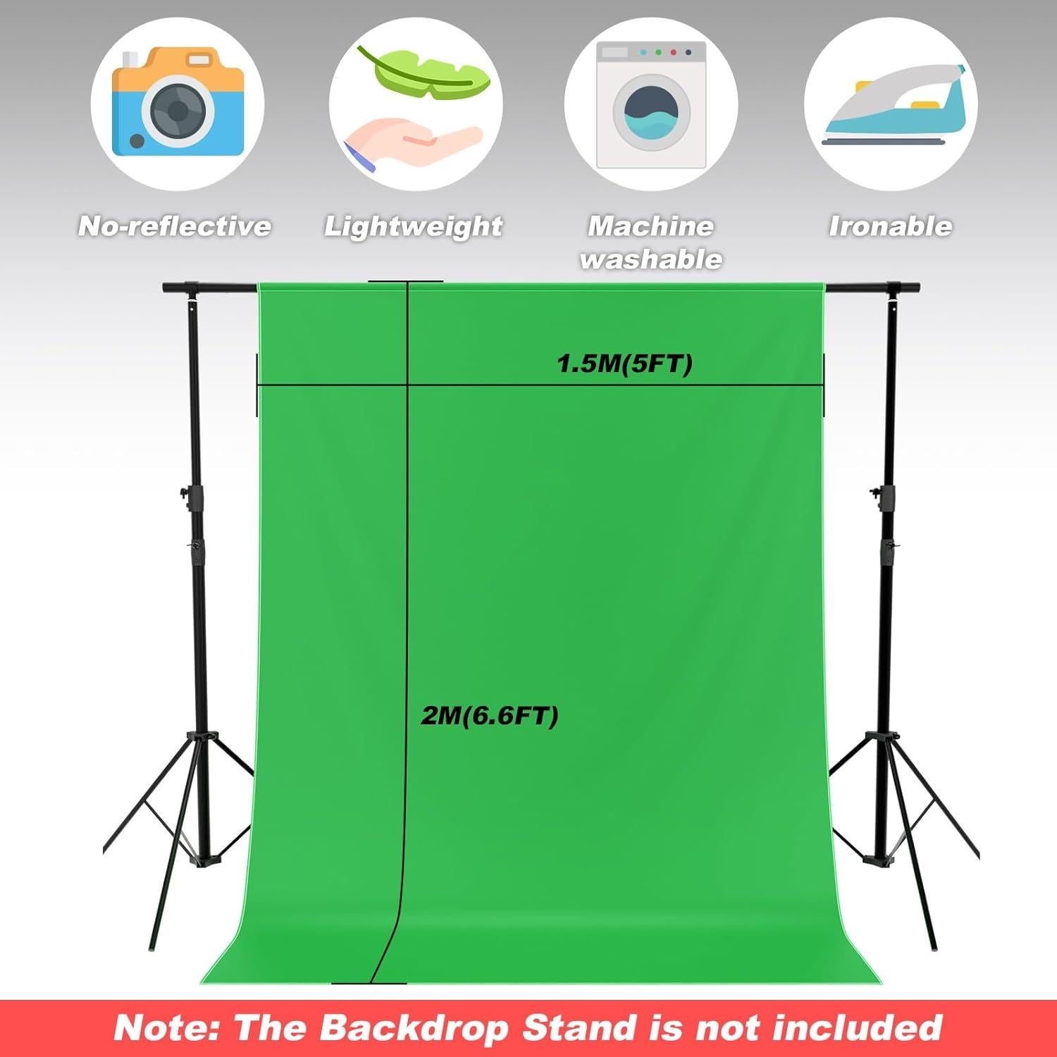 Fondo de Pantalla Verde Chroma Key Cosmos 1.5x2m para Video