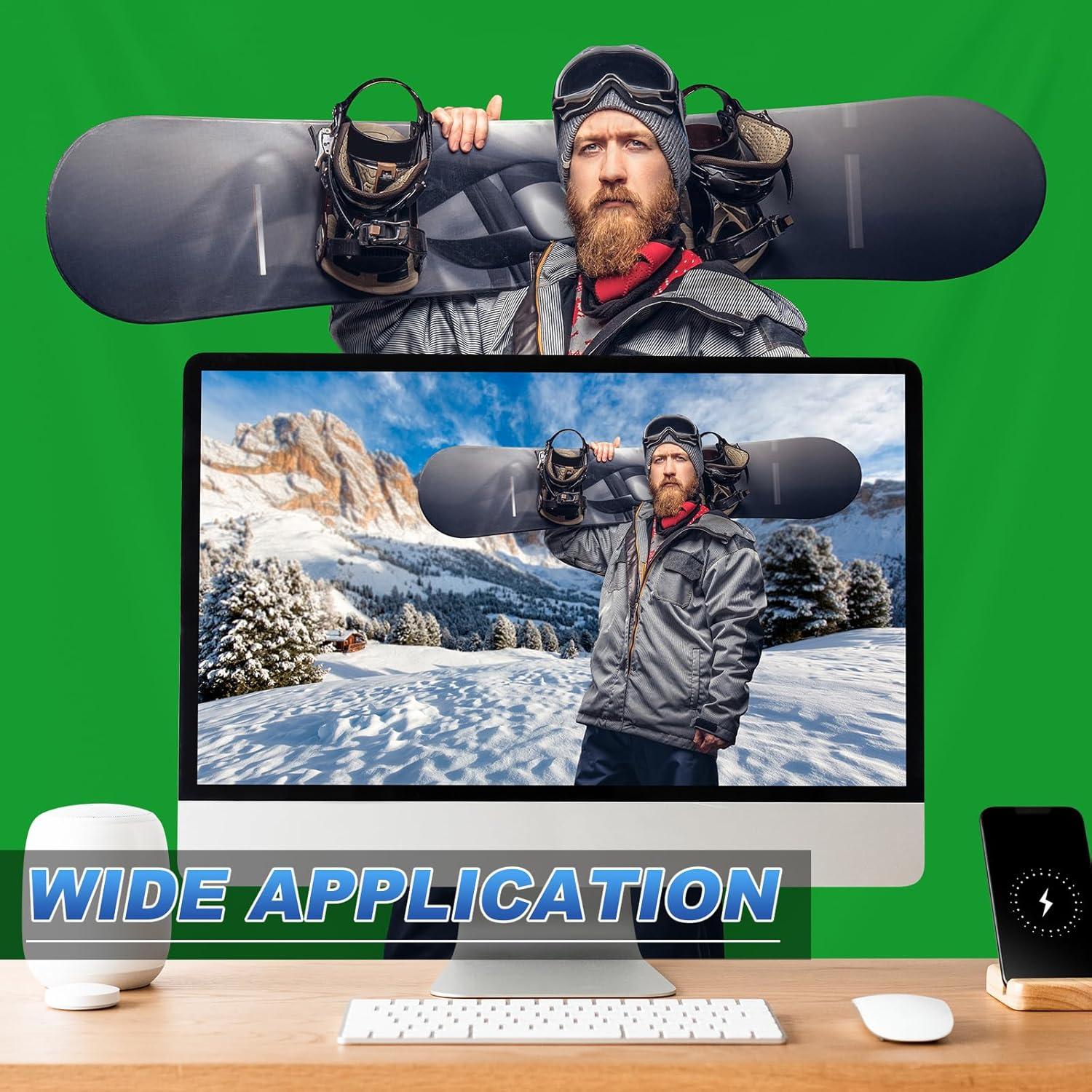 Fondo de Pantalla Verde Chroma Key Cosmos 1.5x2m para Video