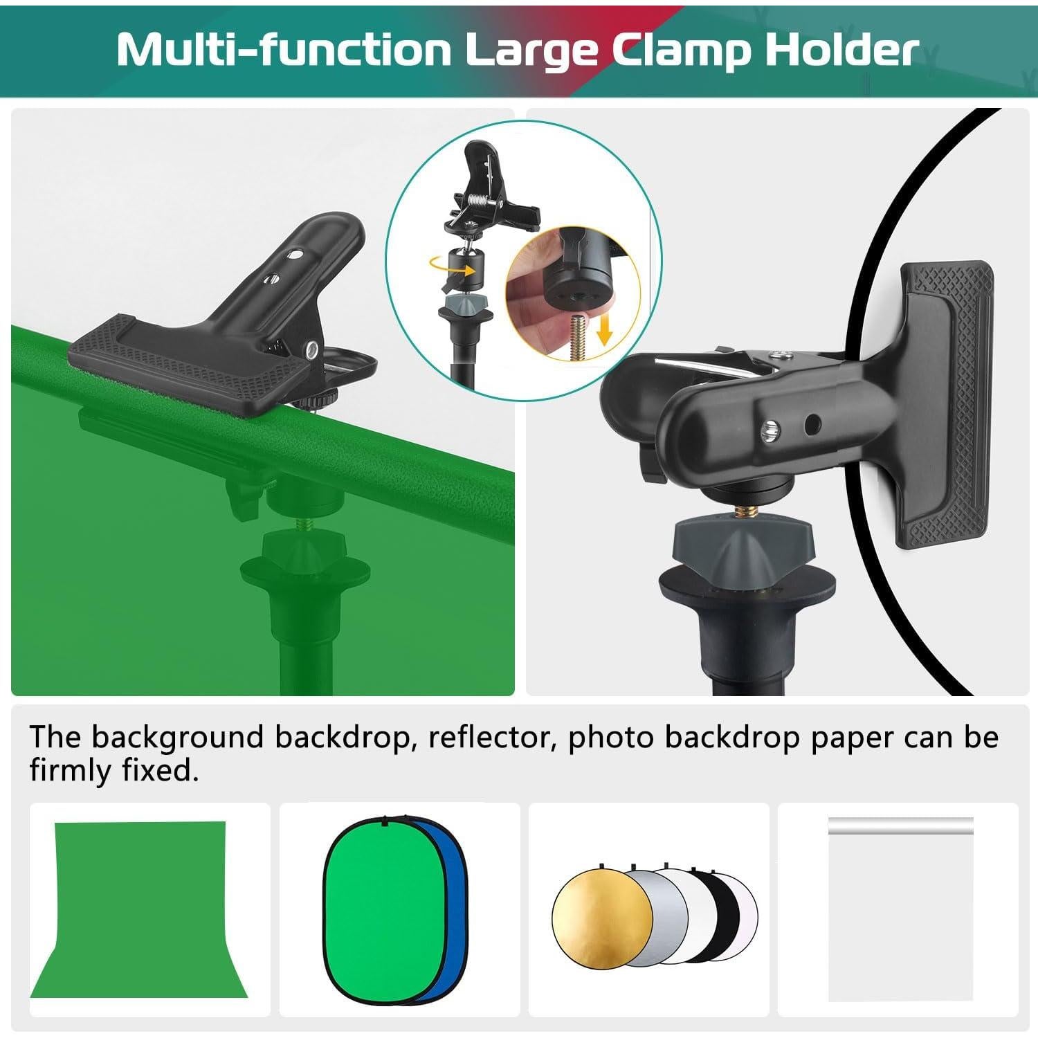 Kit Fondo Pantalla Verde JEBUTU 1.52x2.00 m con Soporte