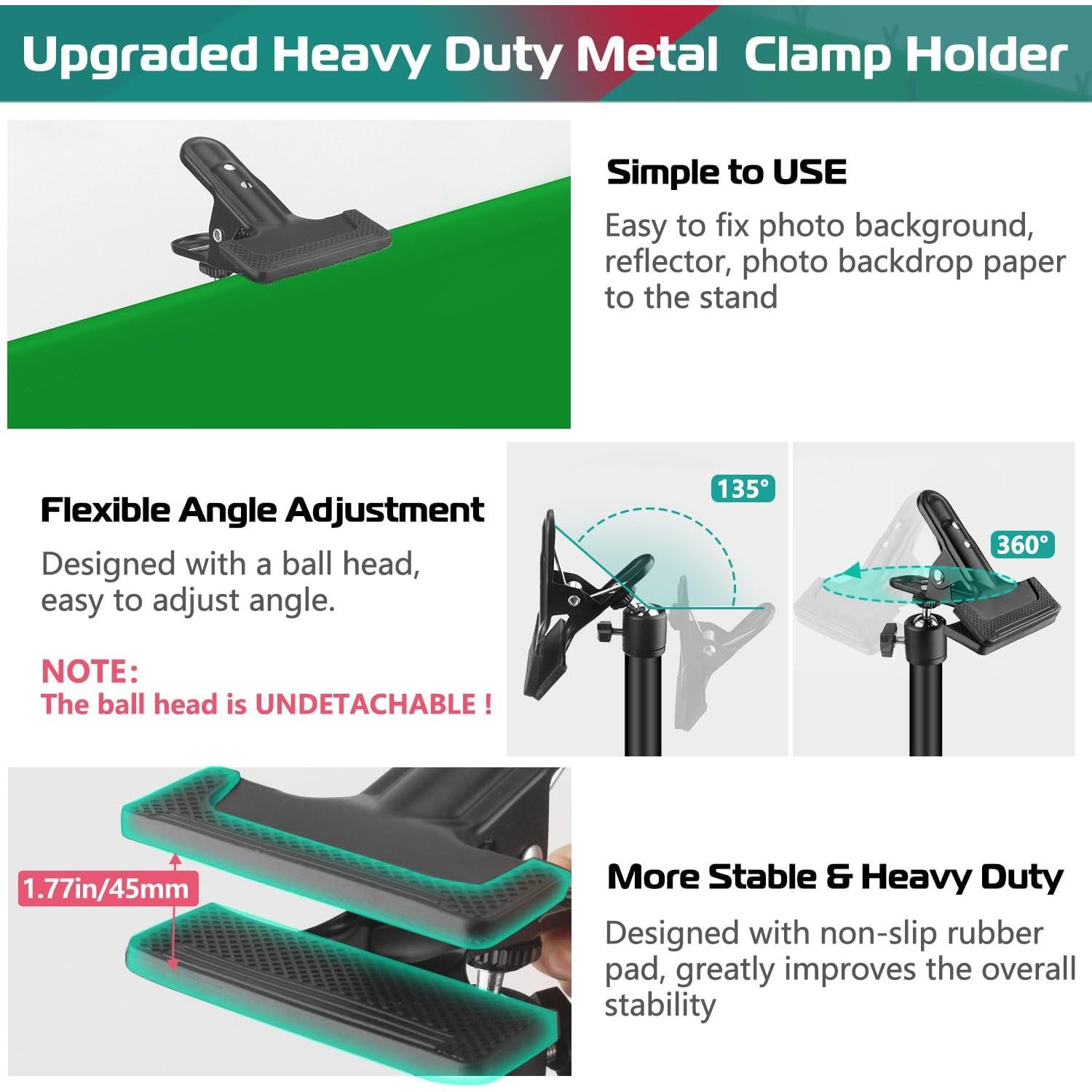 Kit Fondo Pantalla Verde JEBUTU 1.52x2.00 m con Soporte