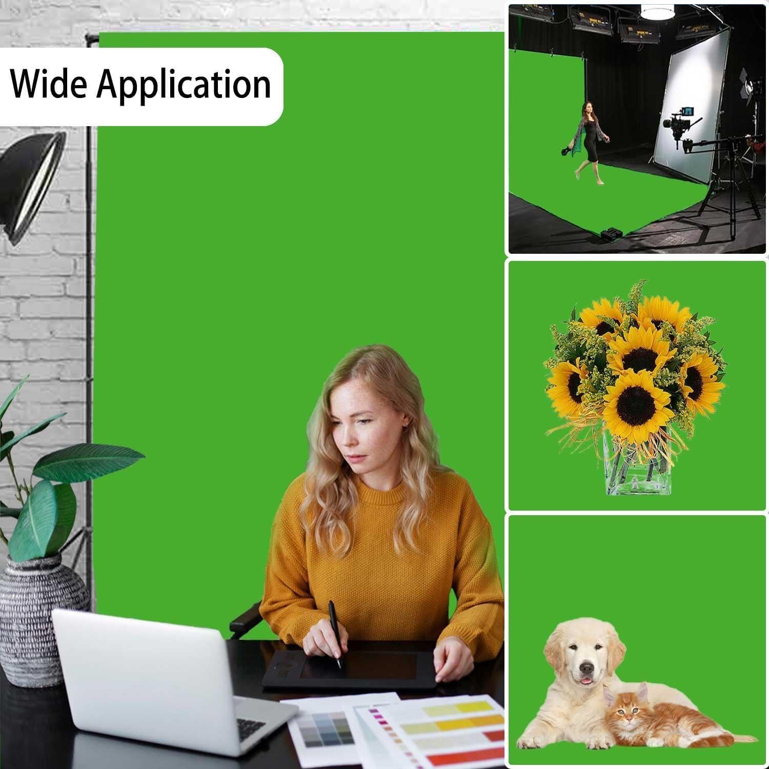 Fondo de Pantalla Verde TERSUM 1.52m x 2.13m para Fotografía