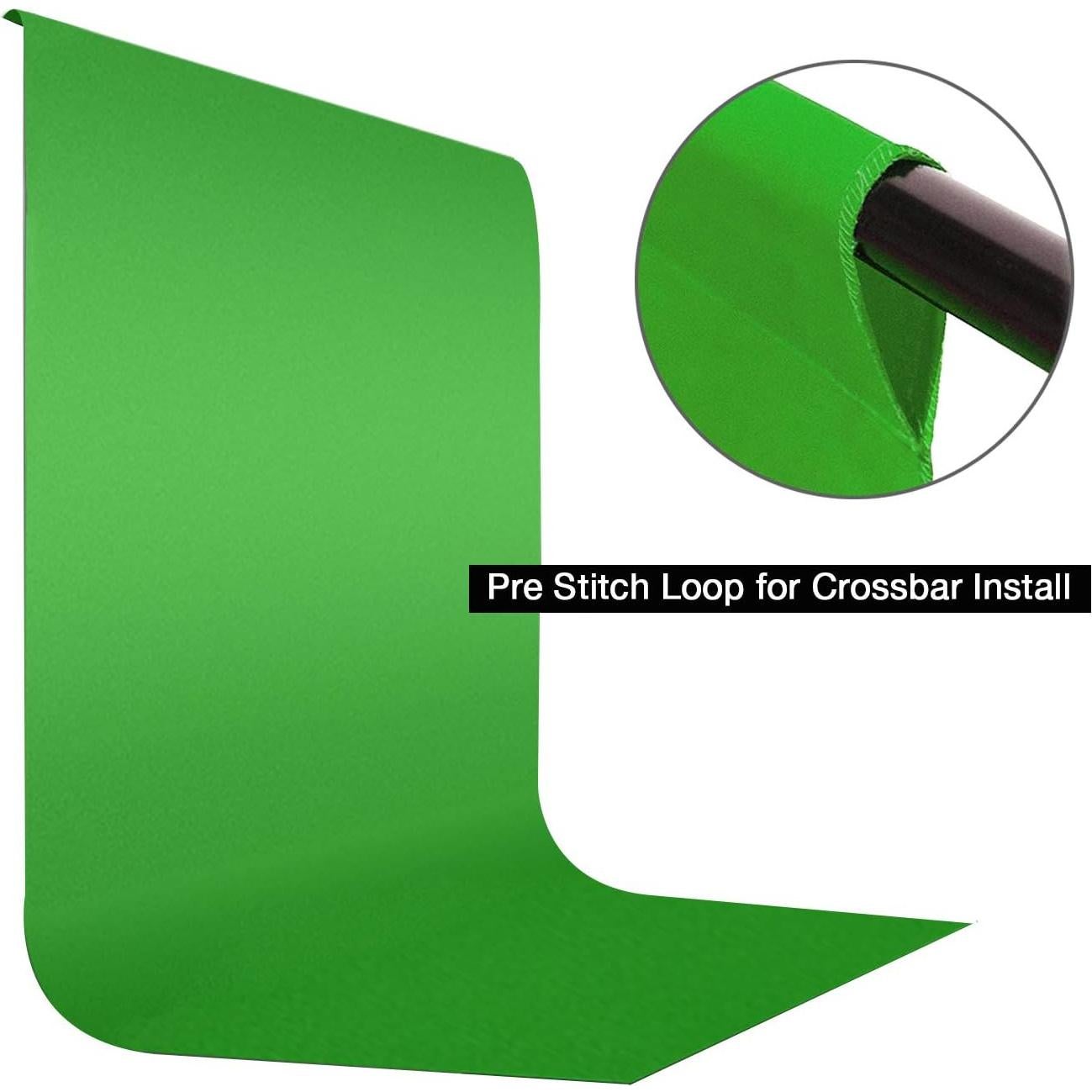LimoStudio 9 x 13 ft. (W x H) Chromakey Green Backdrop Background Screen, A+ Grade High Density > 200GSM Synthetic Fabric for True Chromakey Color, Professional Studio, Sharp Crisp Edge, AGG1846