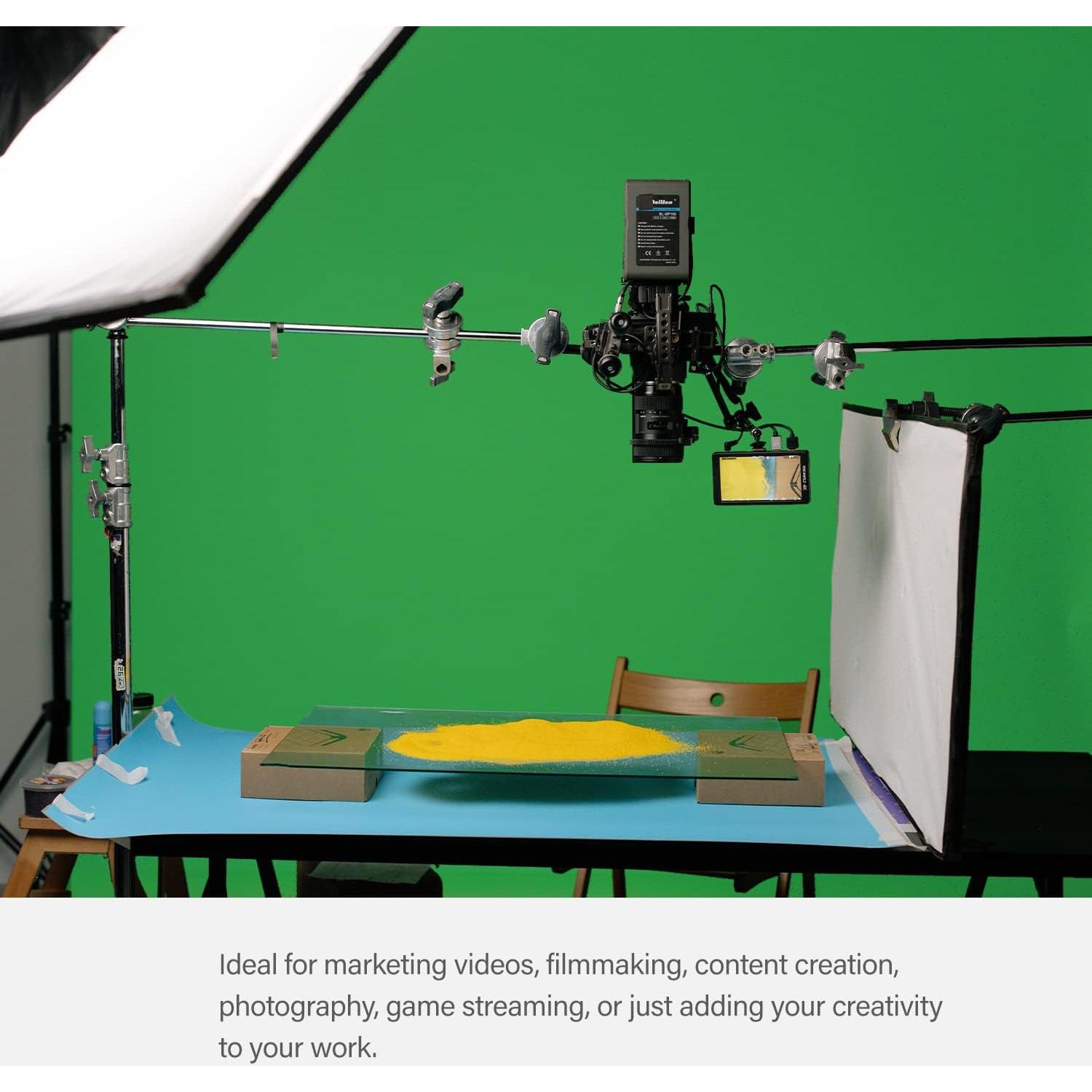 Pantalla de Fondo Verde Chromakey Julius Studio 5x10 pies