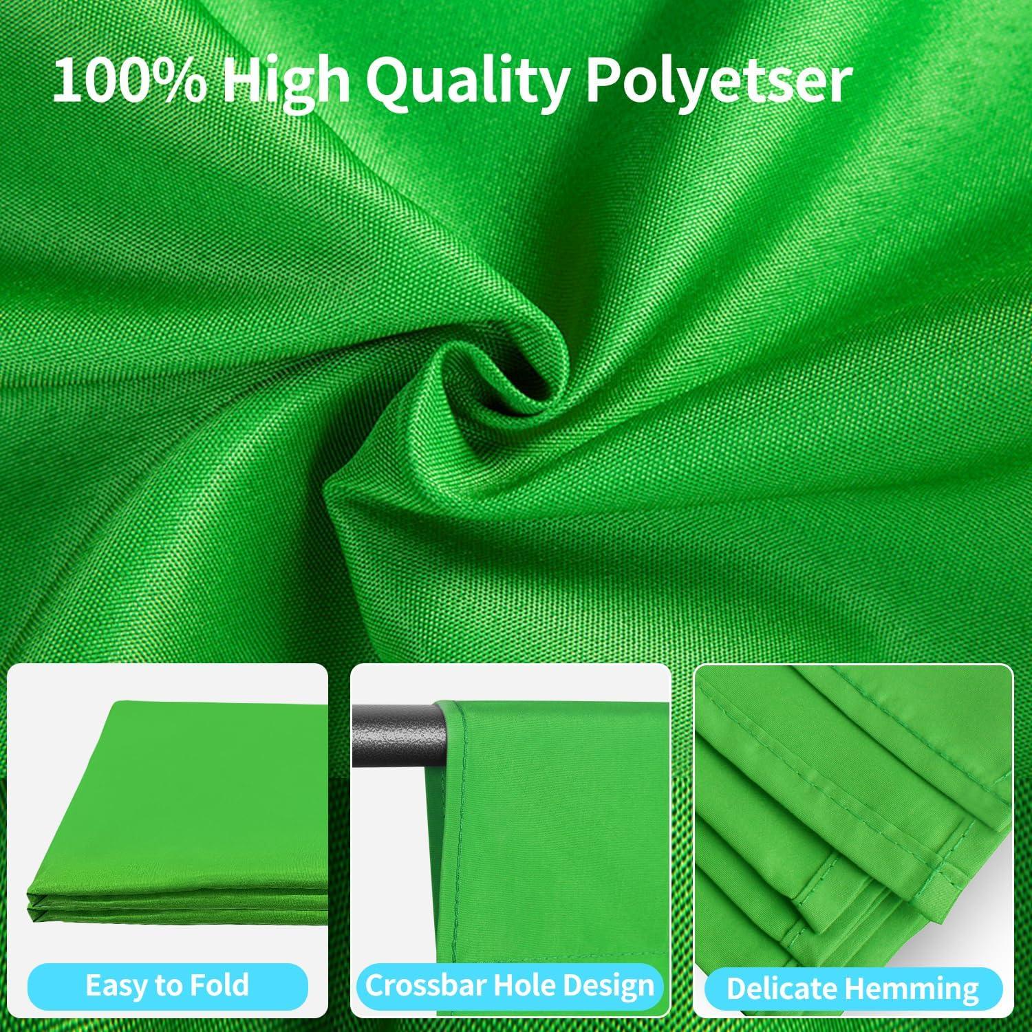 Fondo de Poliéster Verde 3x3m Linhedai para Fotografía