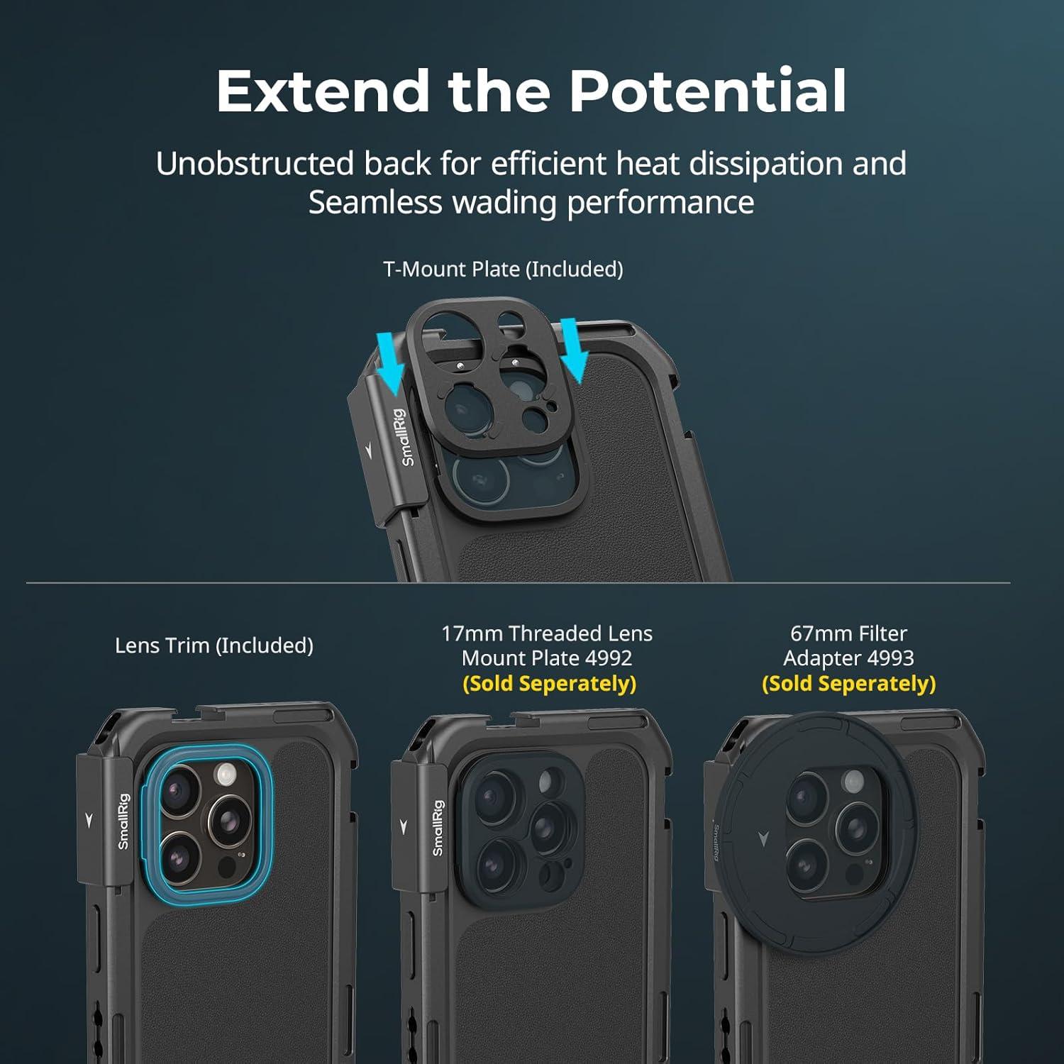 Kit de Video Manual Doble SmallRig 5007 para iPhone 16 Pro