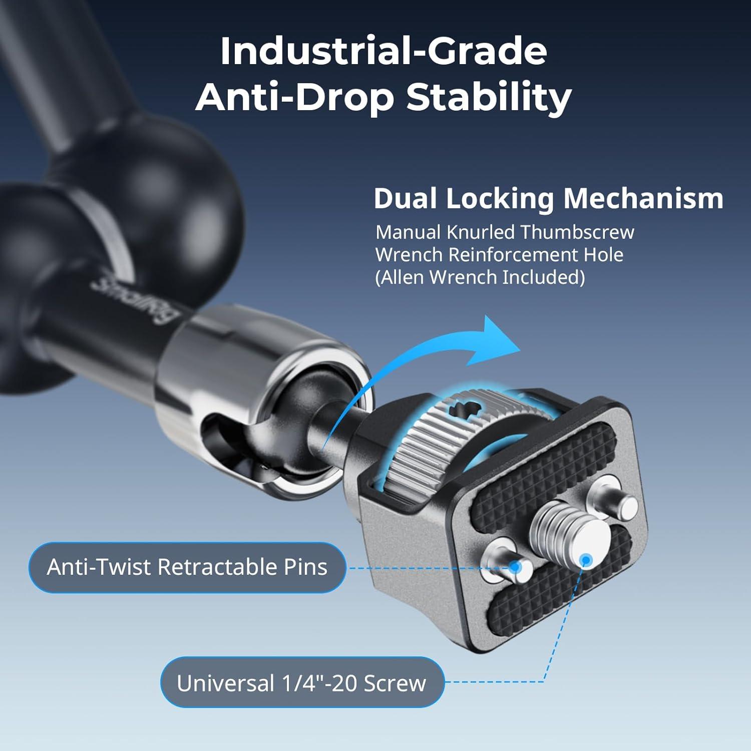 Brazo Mágico SmallRig 5310 con Abrazadera Cangrejo 7"