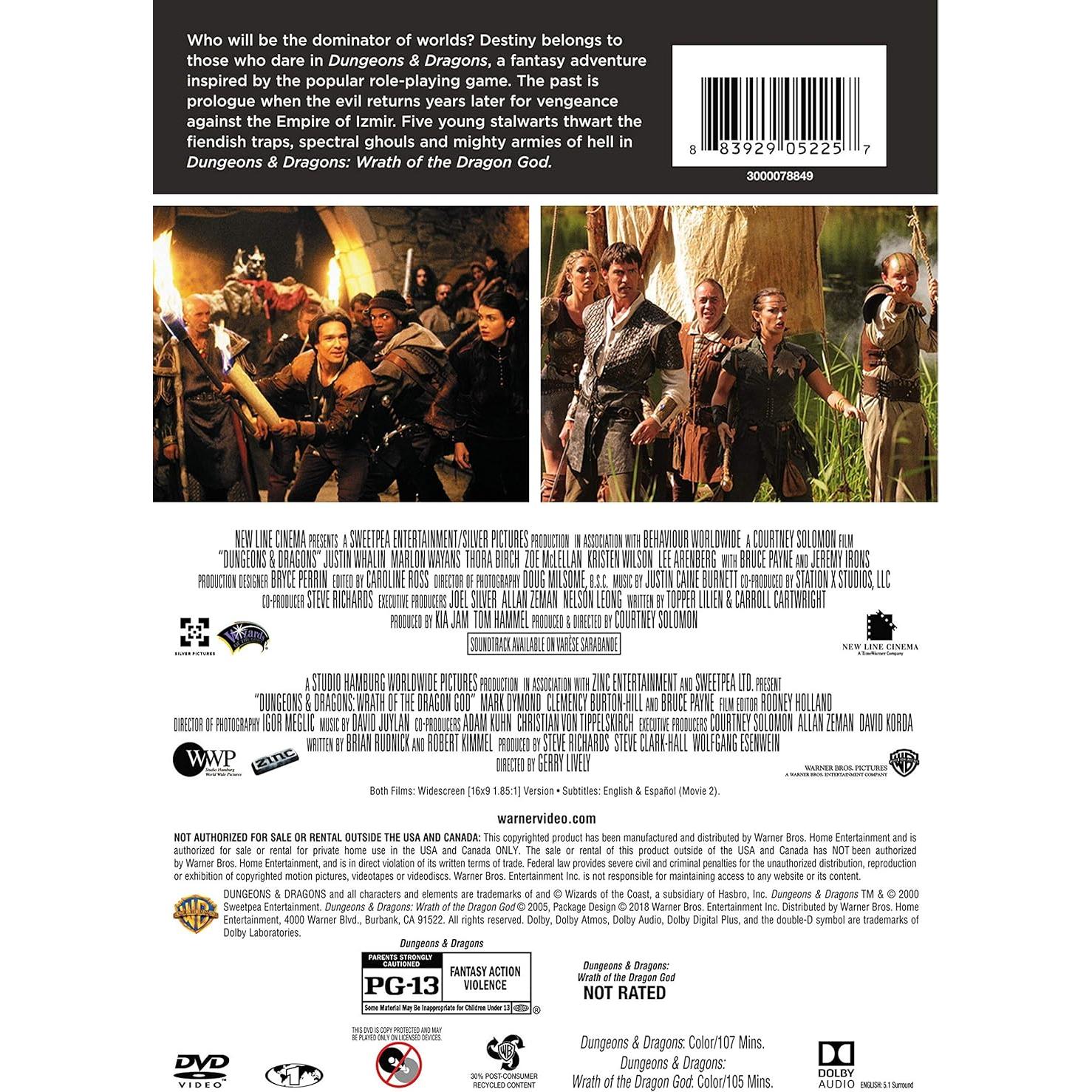 Dungeons y Dragones: La Ira del Dios Dragón - DVD