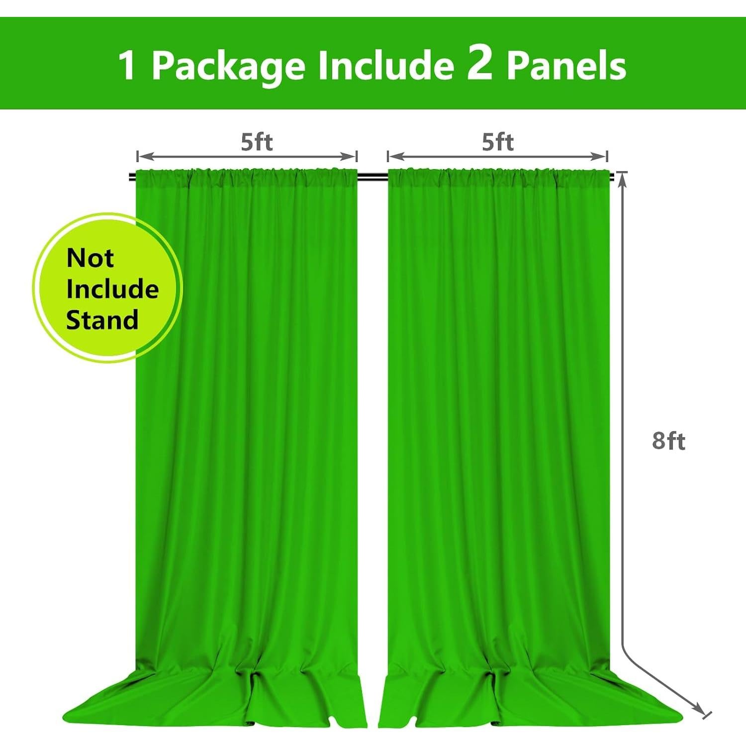 Cortina de Fondo Verde MYSKY HOME 3m x 2.4m para Fotografía