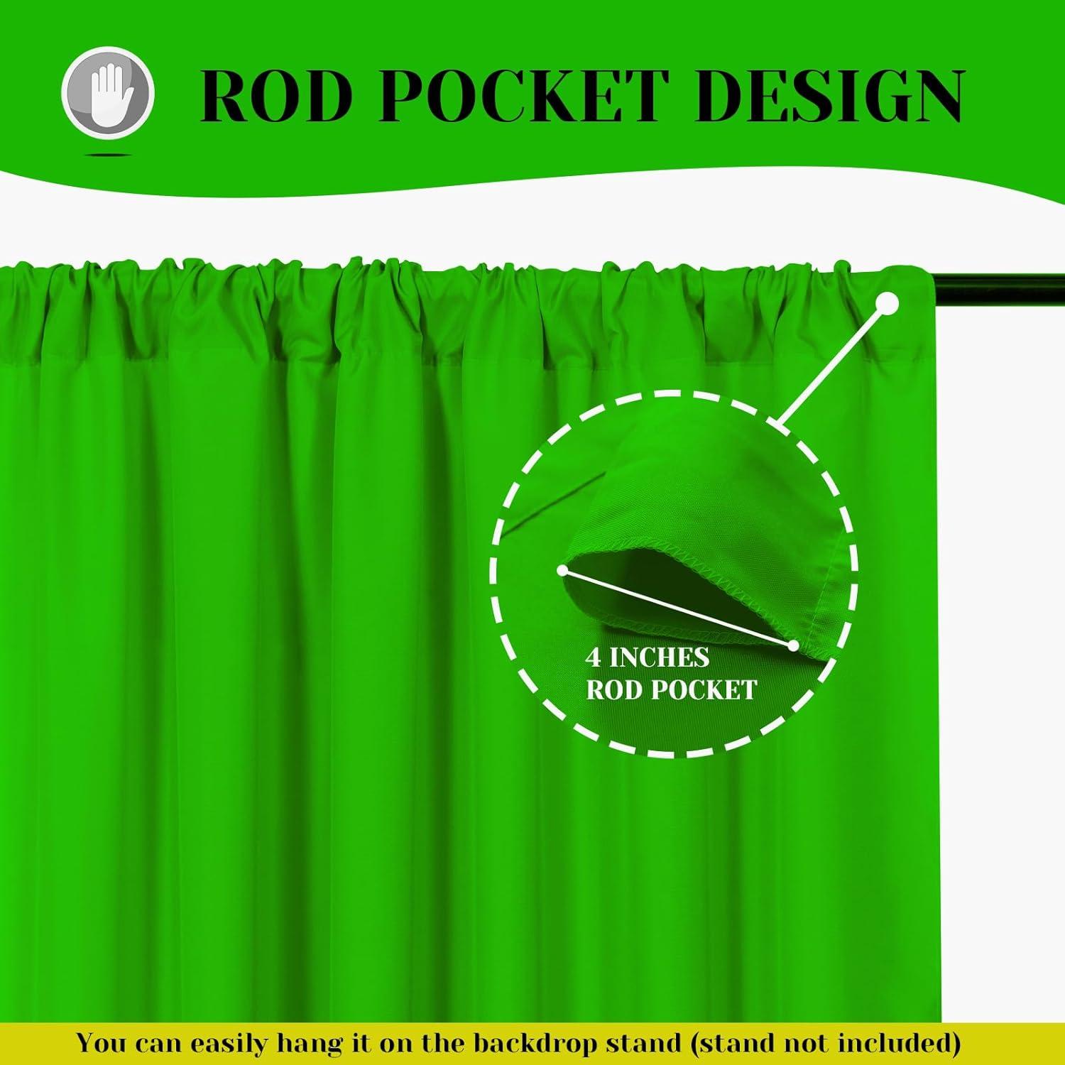 Cortina de Fondo Verde MYSKY HOME 3m x 2.4m para Fotografía