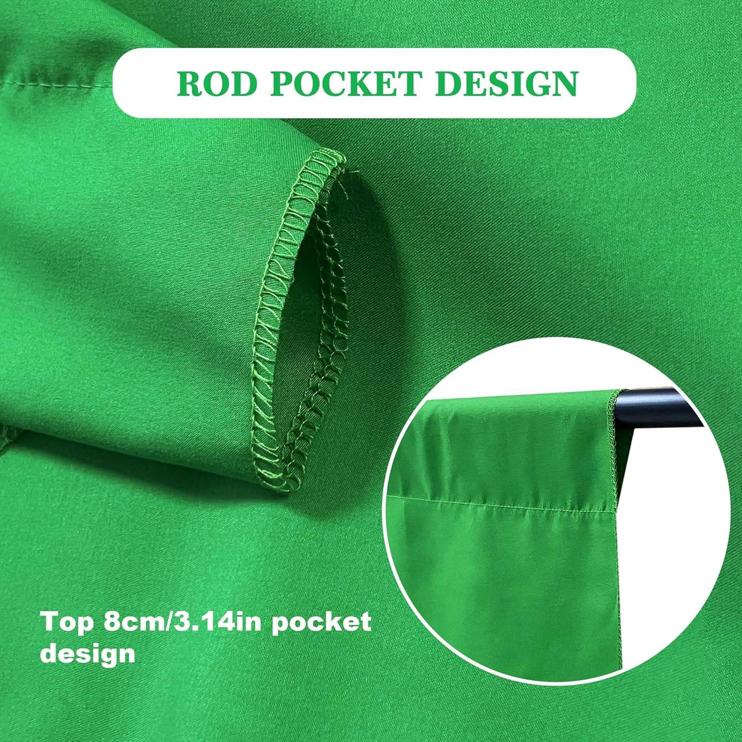 Kit de Soporte de Fondo Verde 2 en 1 LIVUCEE 1.98x1.98m