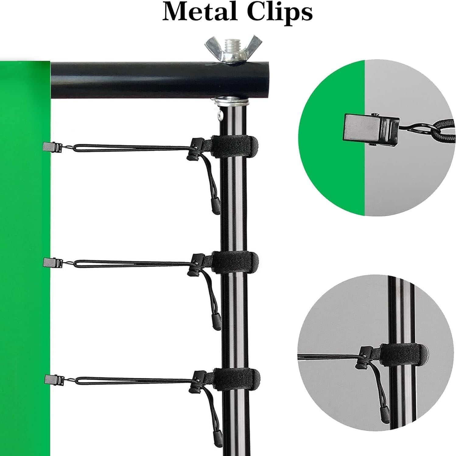 Kit de Soporte de Fondo Verde 2 en 1 LIVUCEE 1.98x1.98m