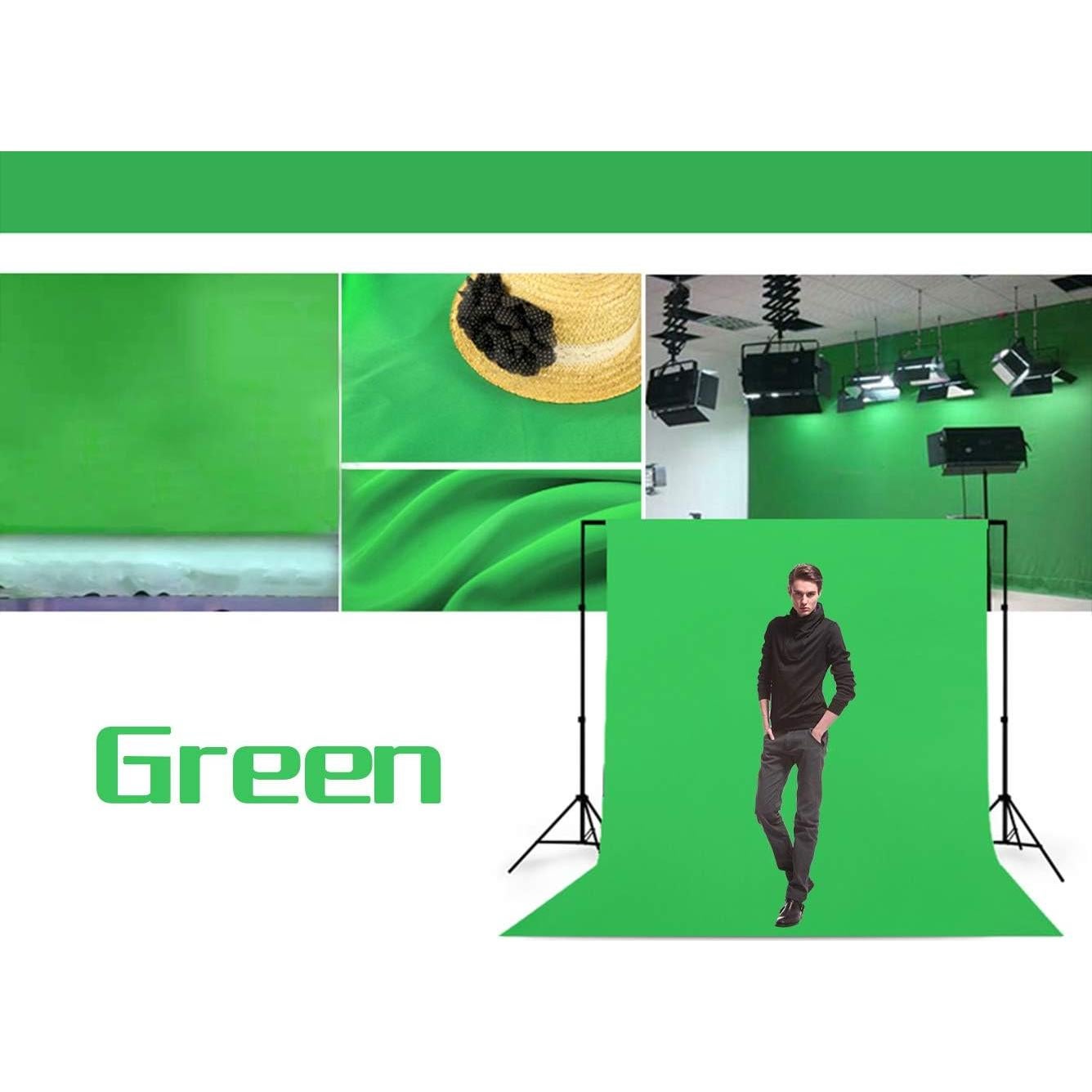 Fondo de Pantalla Verde 1.52x2.13m Poliester LYLYCTY