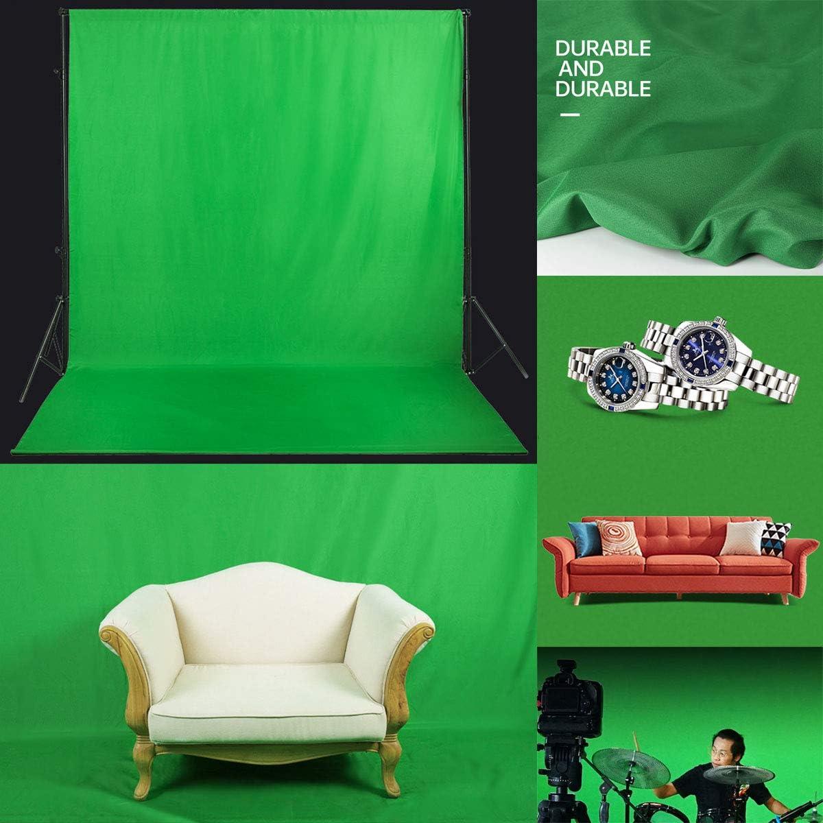 Background Green Screen Photo Backdrop Chromakey Muslin Portrait Background Screen for Photo Video Studio Photography Backdrop(Green, 6x9ft)