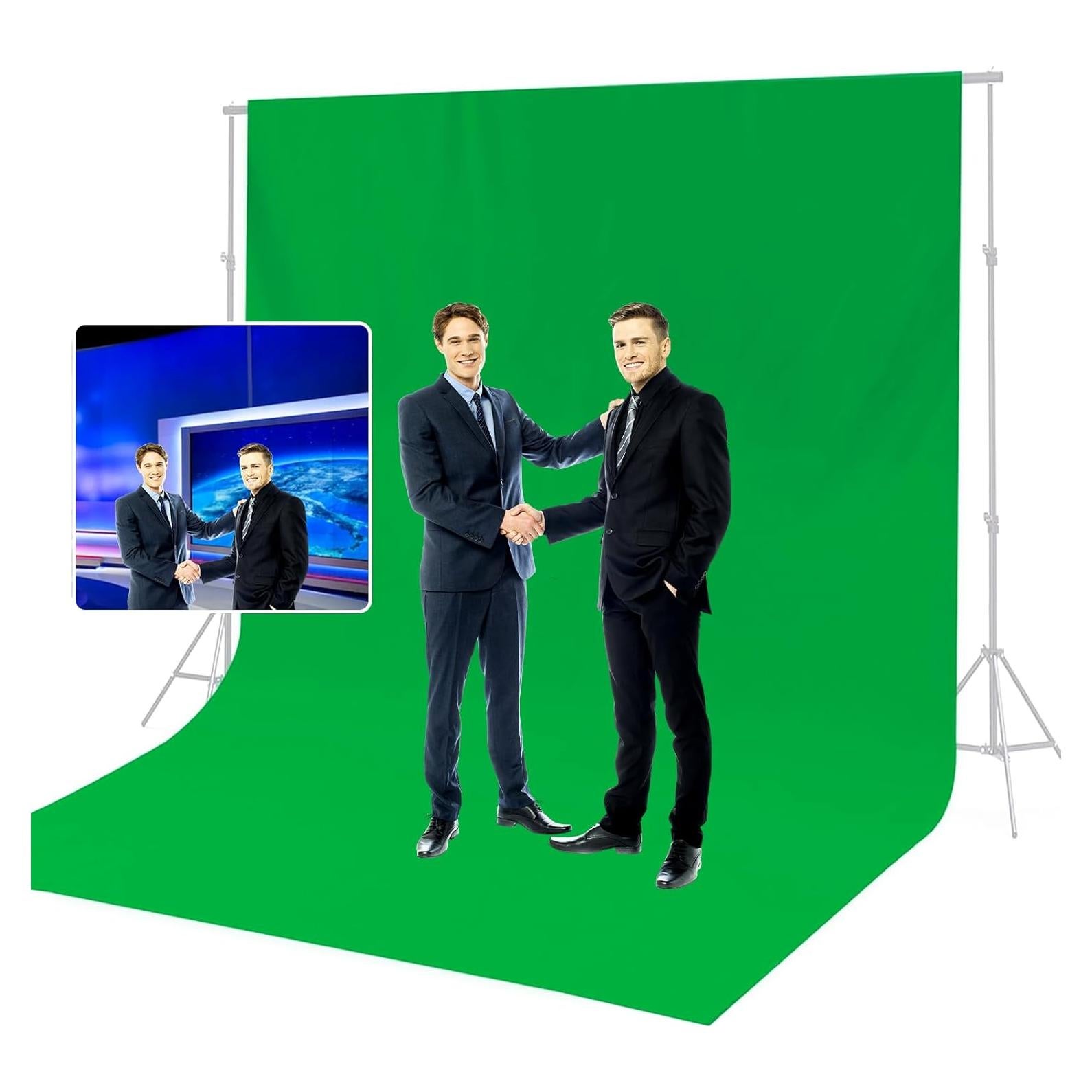 Fondo de Pantalla Verde WEFAMALEII 2.8x6.1m Tela No Reflectante