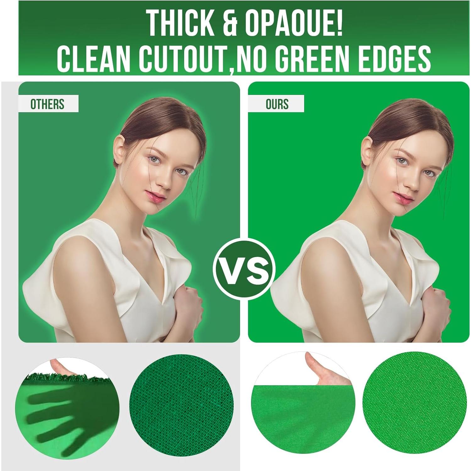 Fondo de Pantalla Verde WEFAMALEII 2.8x6.1m Tela No Reflectante