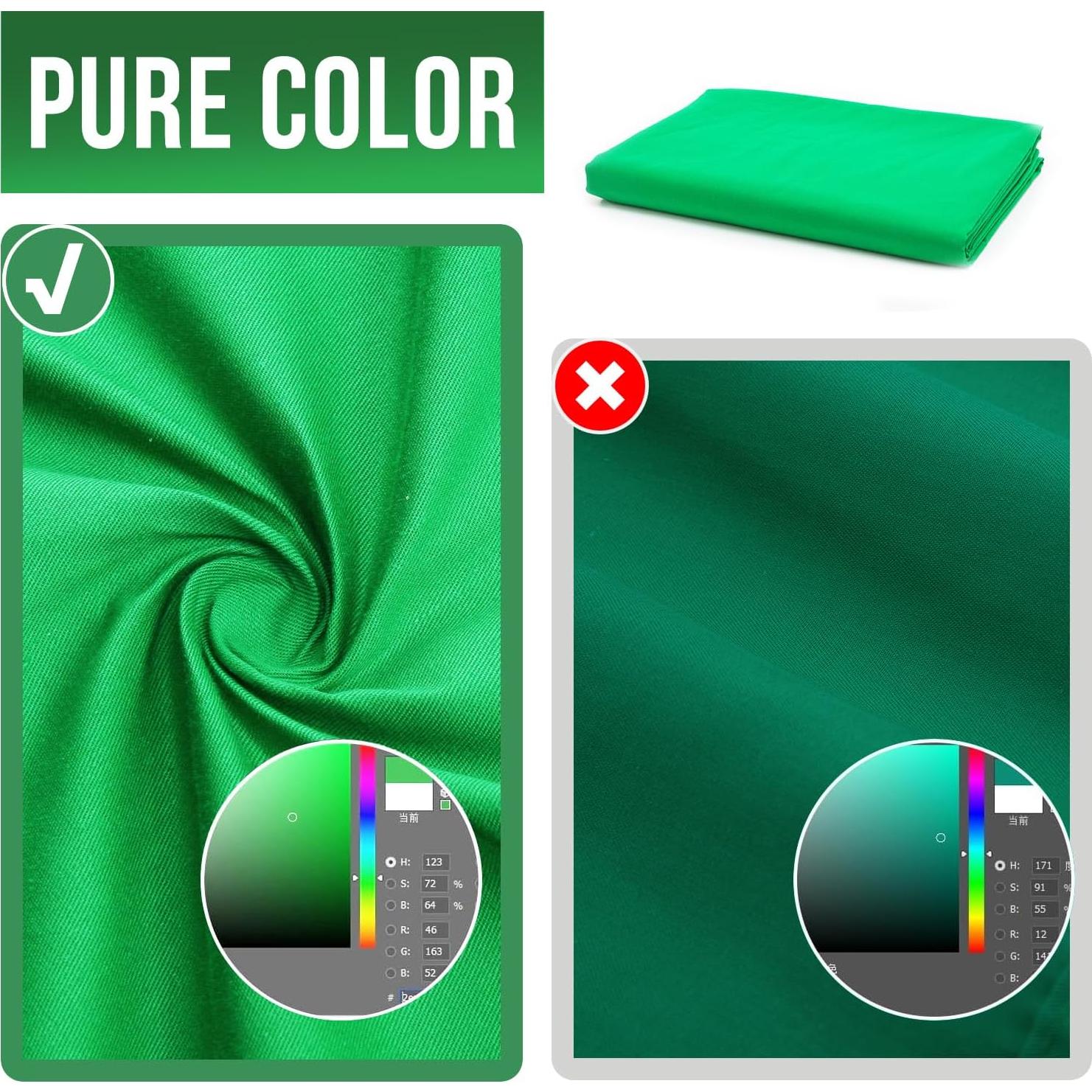 Fondo de Pantalla Verde WEFAMALEII 2.8x6.1m Tela No Reflectante