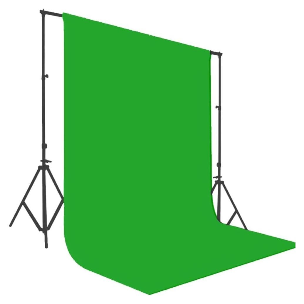 King Mills 10x8 ft Green Backdrop Curtain for Photography, Also Serving as Background for Golf Simulators for Home, Streaming Backdrop, Podcast Background, Zoom Backdrop.
