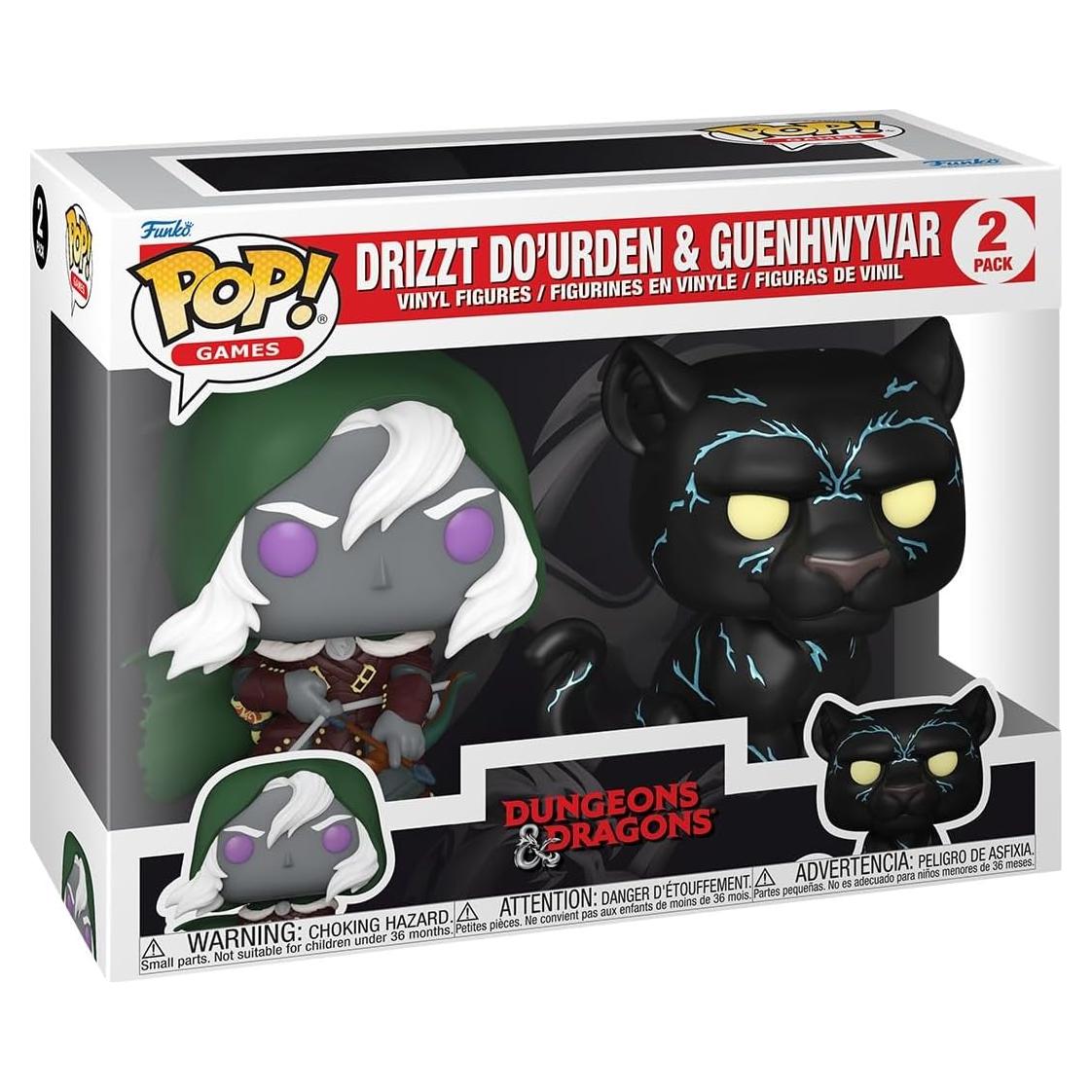Funko Pop D&D Drizzt y Guenhwyvar Paquete de 2 - 9.5 cm