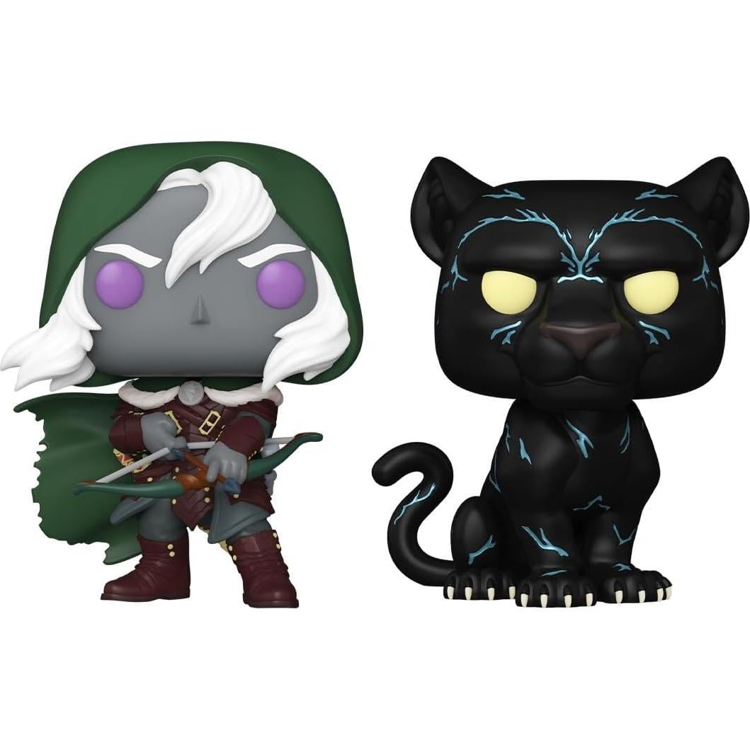 Funko Pop D&D Drizzt y Guenhwyvar Paquete de 2 - 9.5 cm