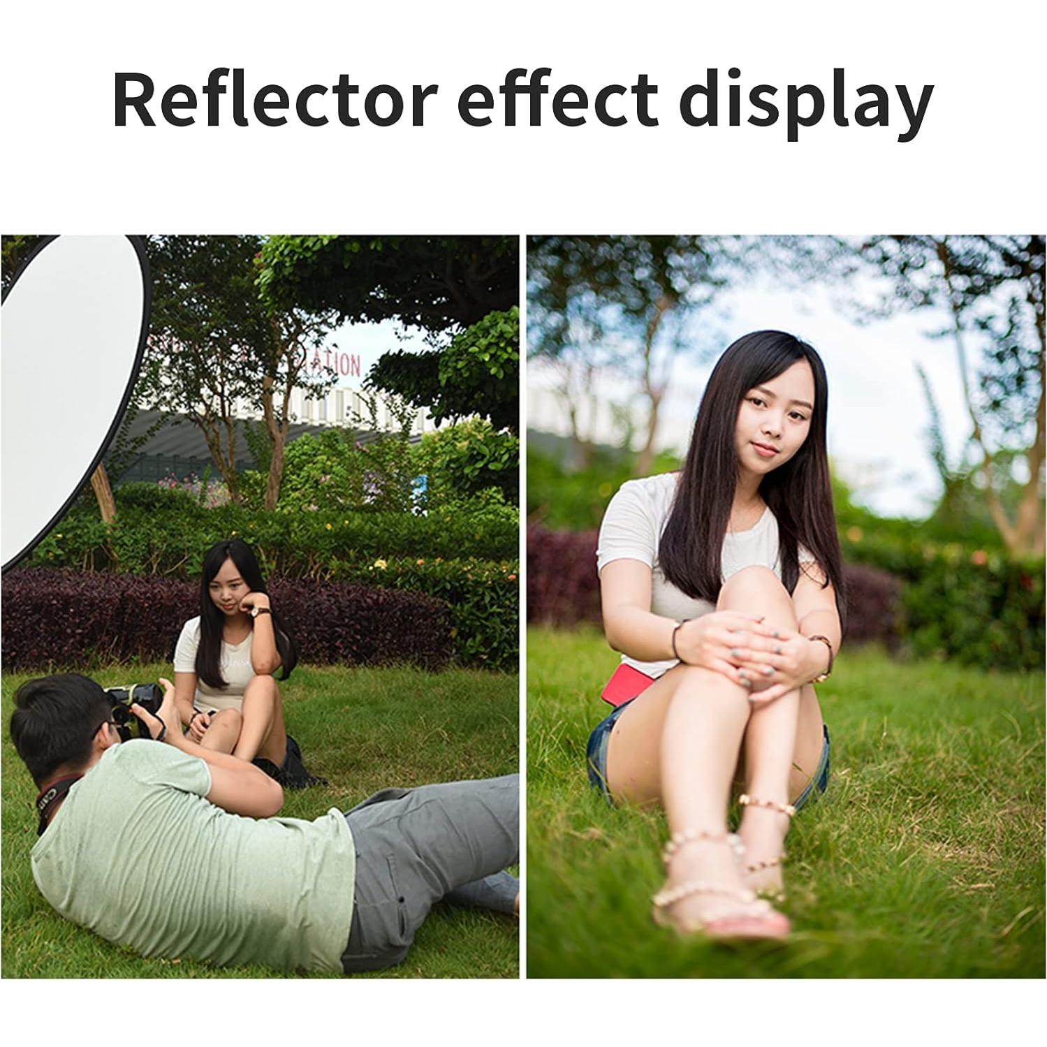 Reflector Plegable Godox 90x120cm 5-en-1 con Bolsa - Dorado, Plateado, Negro, Blanco, Translúcido