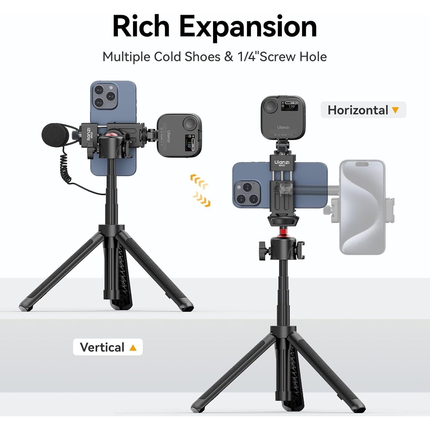Soporte de Trípode Ulanzi MA33 para Teléfono Ajustable 360°