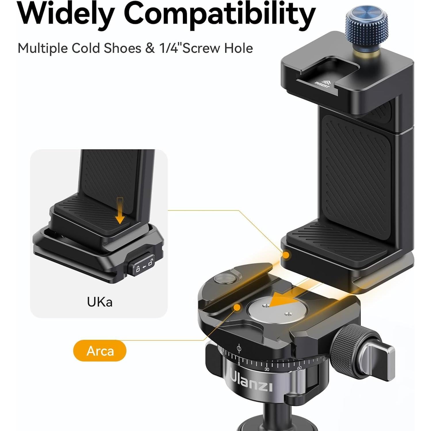 Soporte de Trípode Ulanzi MA33 para Teléfono Ajustable 360°