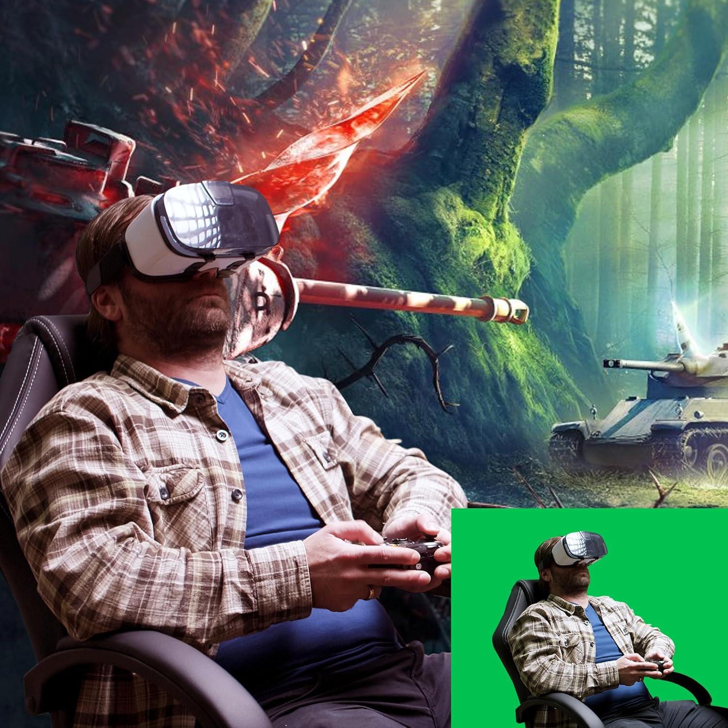 Fondo de Pantalla Verde Coliflor 2.4x2.2m con Soporte Ajustable