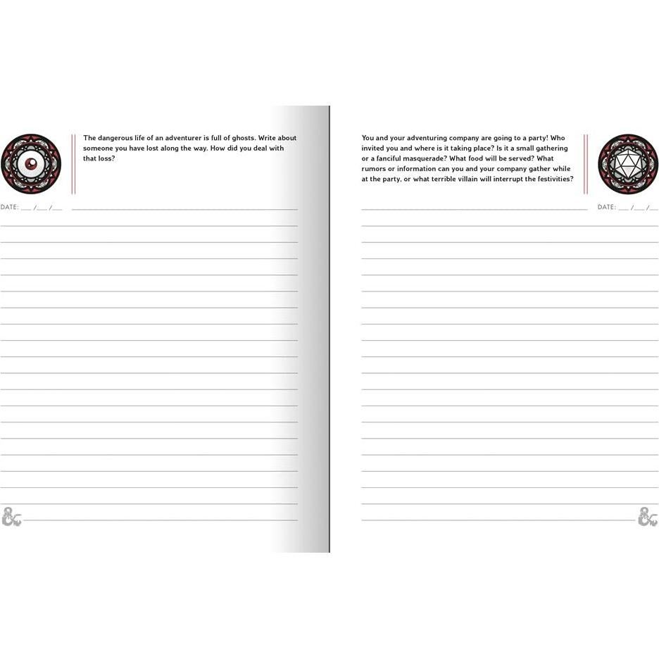 The Worldbuilder's Journal of Legendary Adventures (Dungeons & Dragons): 365 Questions to Help You Create Mythical Characters, Storied Worlds, and Unique Campaigns