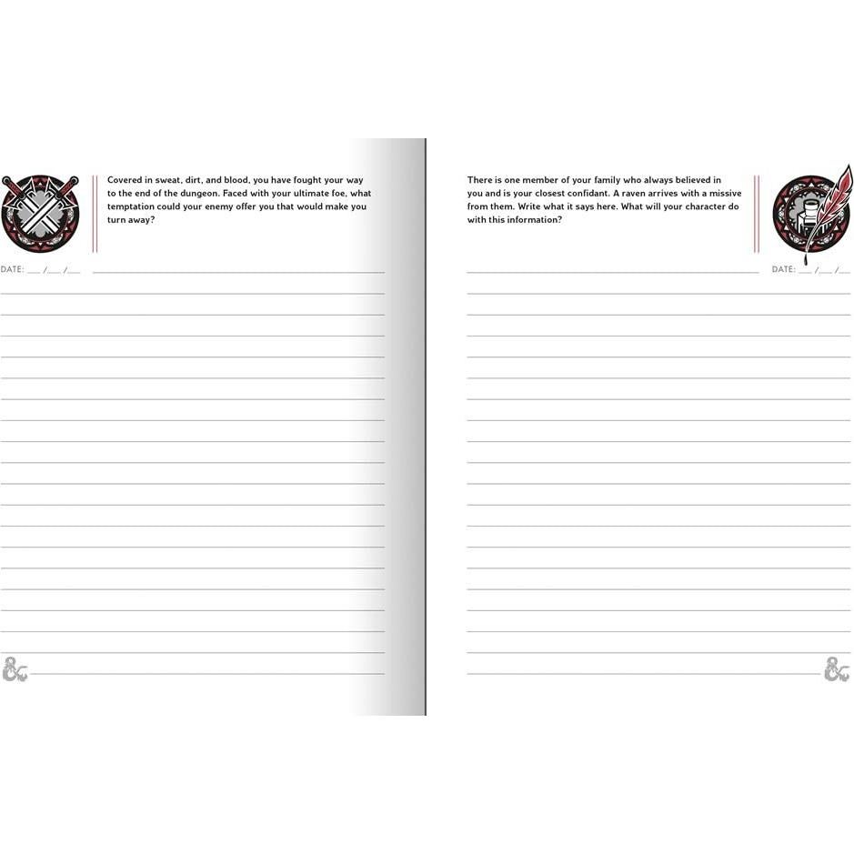 The Worldbuilder's Journal of Legendary Adventures (Dungeons & Dragons): 365 Questions to Help You Create Mythical Characters, Storied Worlds, and Unique Campaigns