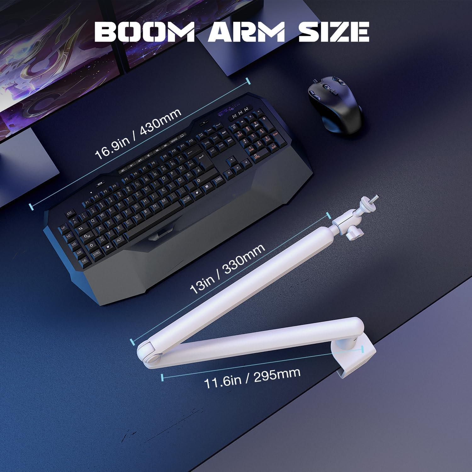 Micrófono RGB para Gaming FIFINE A8W + Soporte Brazo BM88W