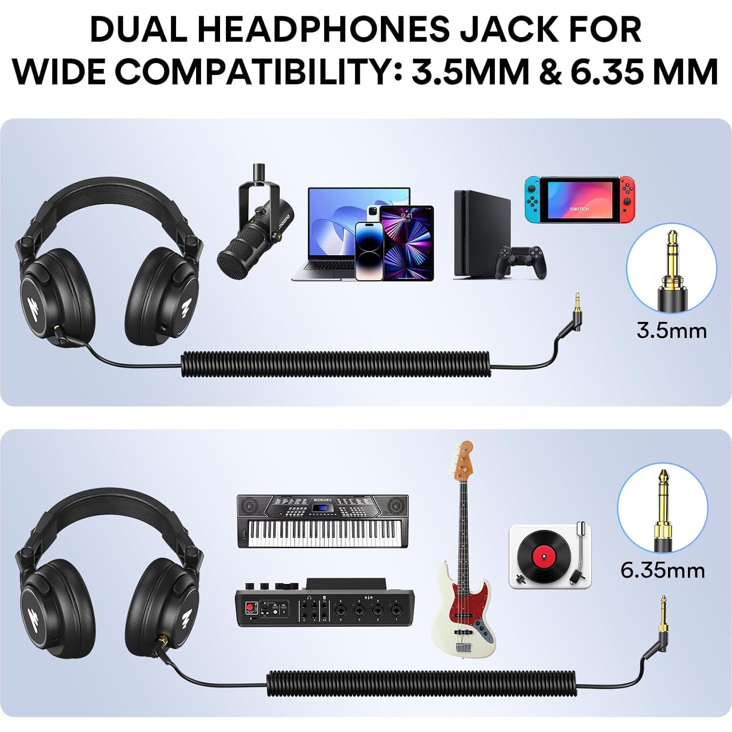 Micrófono USB MAONO AU-PM421 + Auriculares MA-MH601 Studio