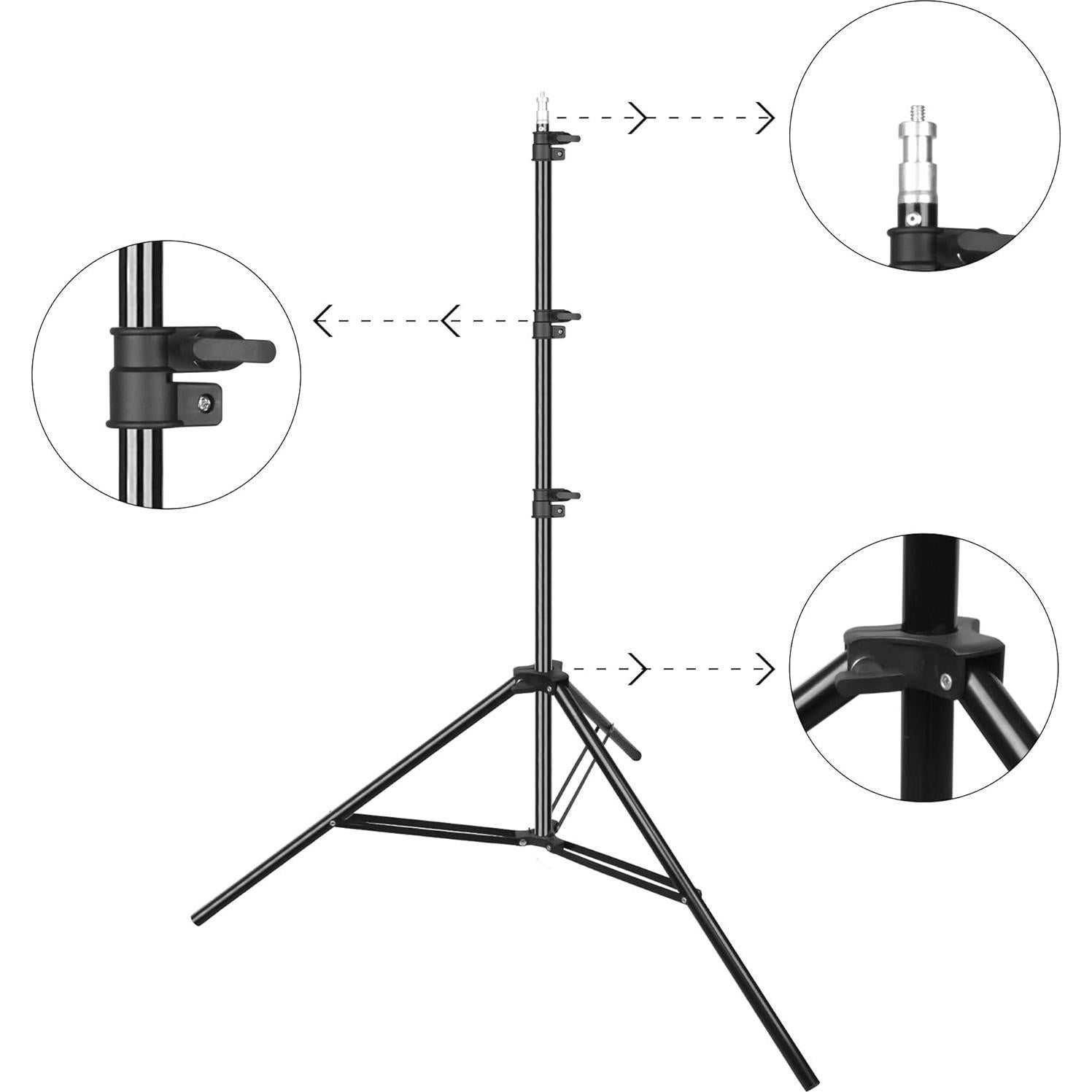 Emart 5x7ft Green Screen Backdrop Polyester Fabric, with T Backdrop Stand for chromakey Live Stream, Come with 6 Backdrop Clamps