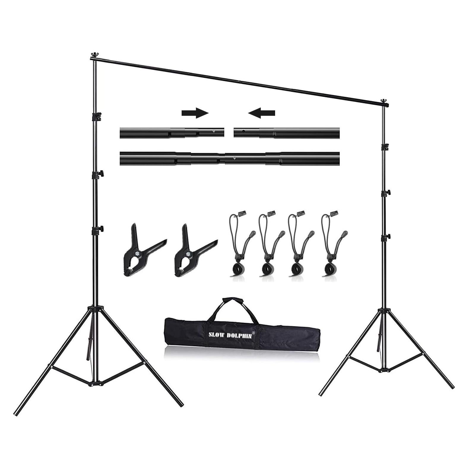 Soporte de Fondo Fotográfico DOLPHIN LENTO 2.6m Ajustable